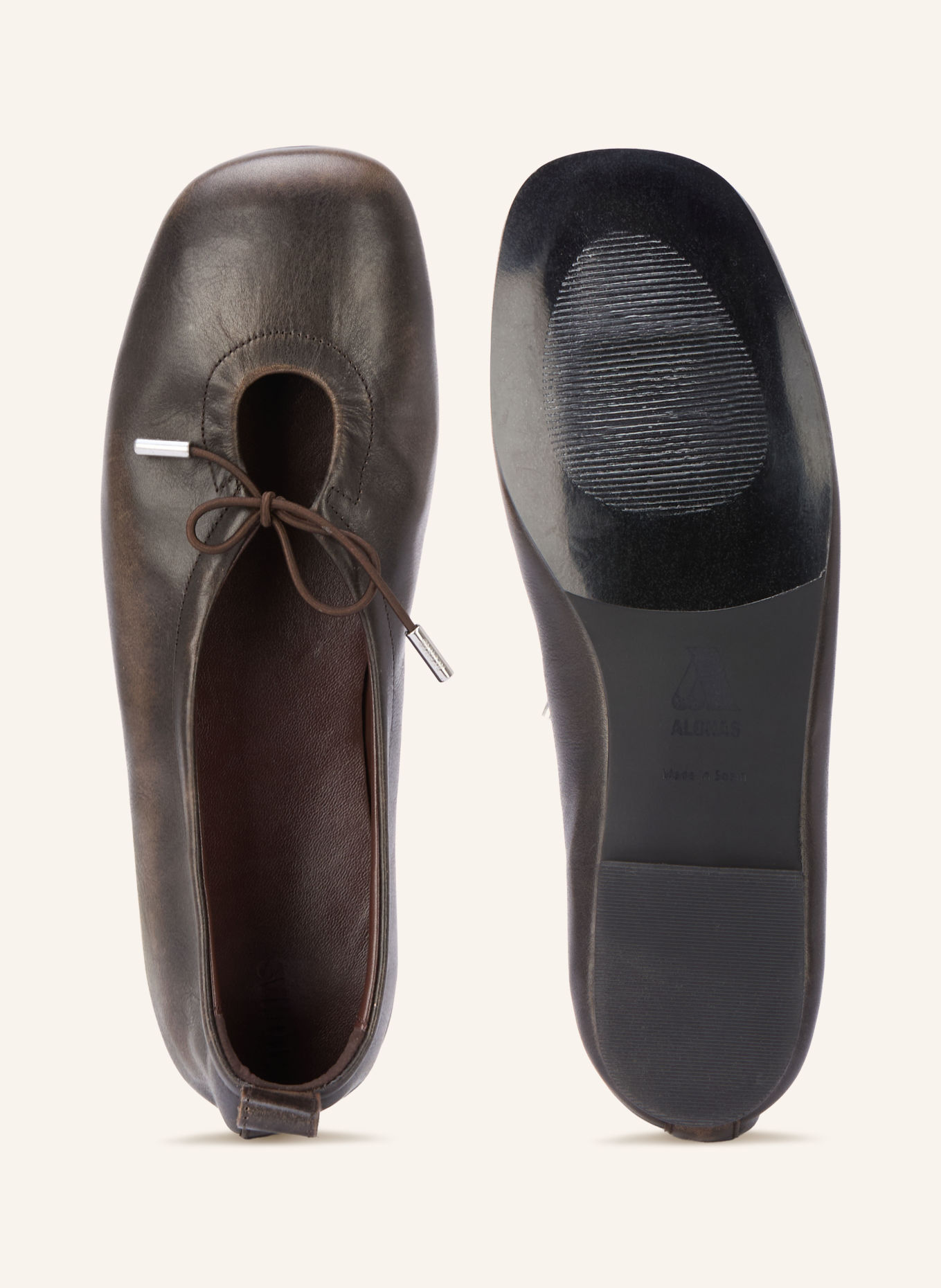ALOHAS Ballerina's ROSALIND: MARRON FONCÉ