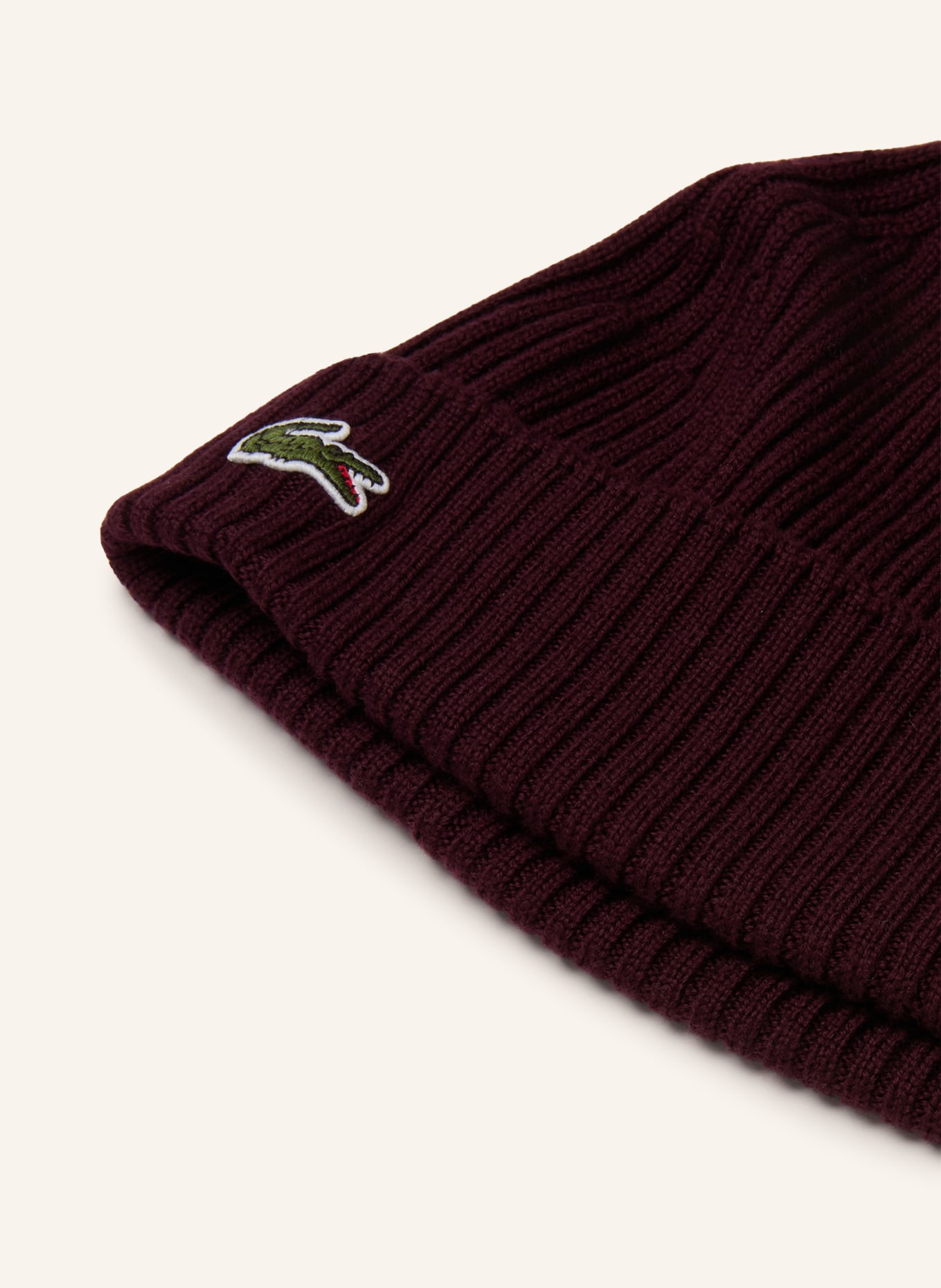 LACOSTE muts: DONKERROOD