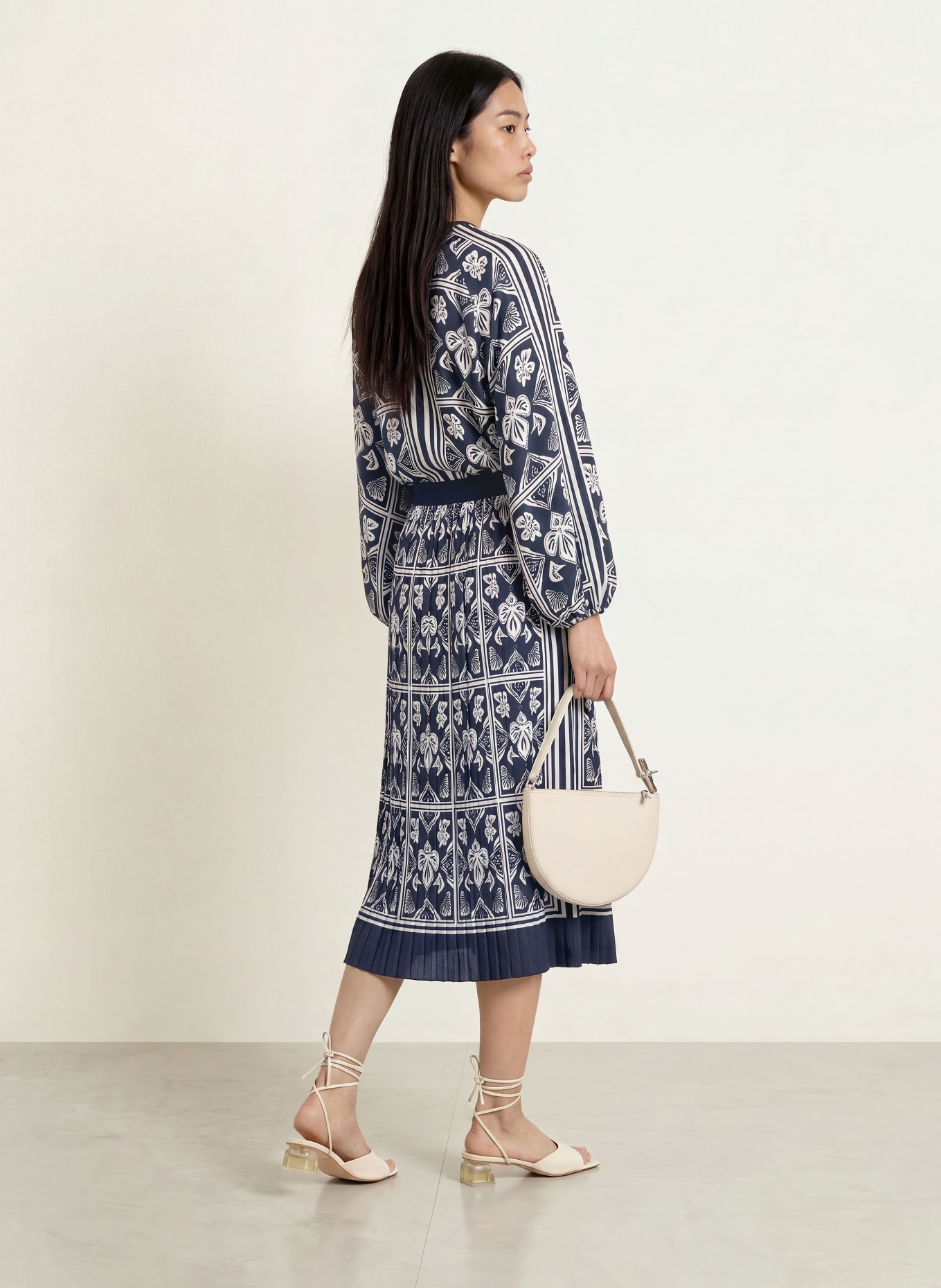 MOS MOSH Rok MMMORELLA: DONKERBLAUW / WIT