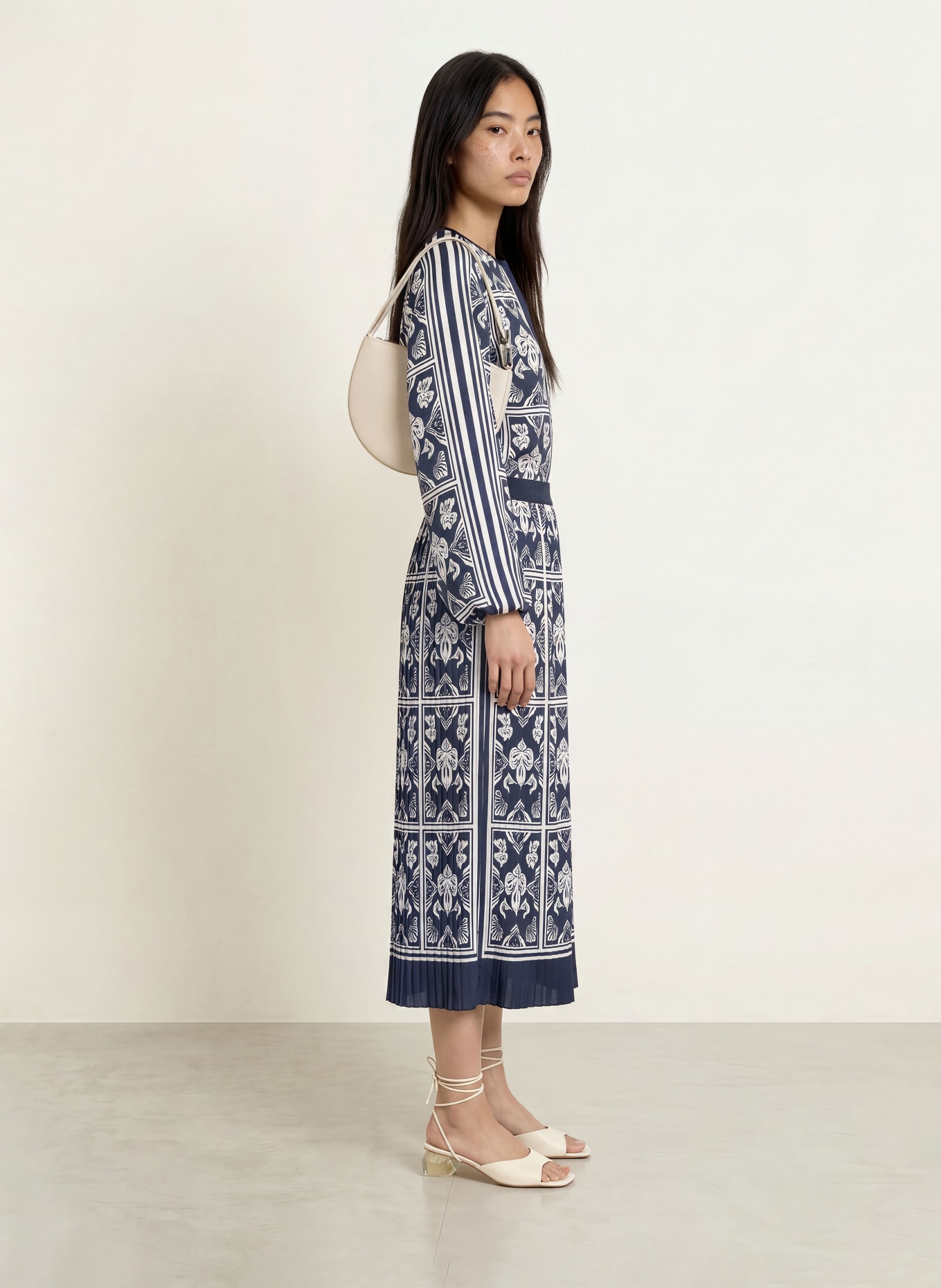 MOS MOSH Rok MMMORELLA: DONKERBLAUW / WIT
