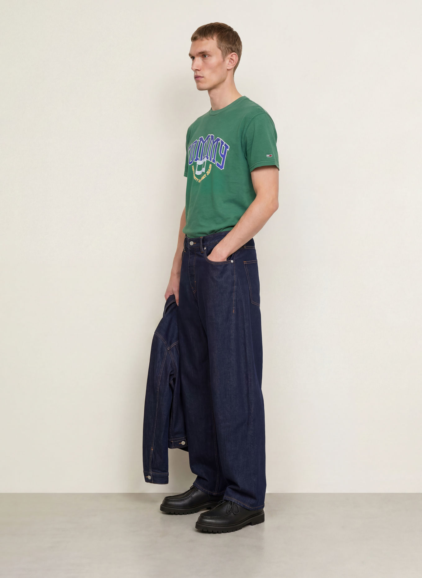 TOMMY JEANS T-shirt: GRØN
