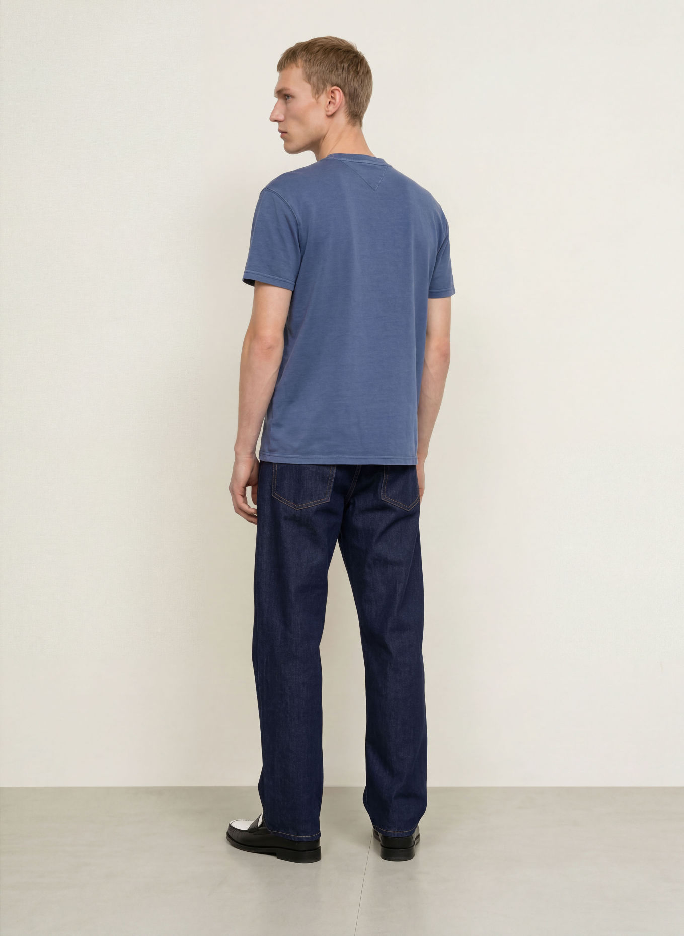TOMMY JEANS T-shirt: MØRKEBLÅ / GUL / GRØN