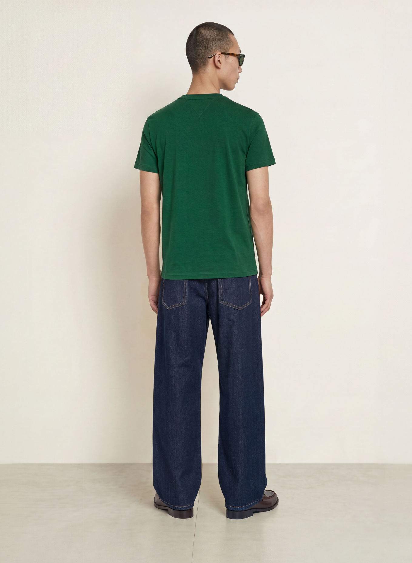 TOMMY JEANS T-shirt: DONKERGROEN / ROZE / LICHTBLAUW