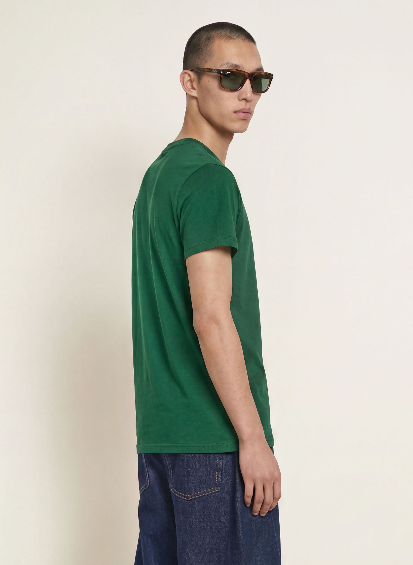 TOMMY JEANS T-shirt: DONKERGROEN / ROZE / LICHTBLAUW