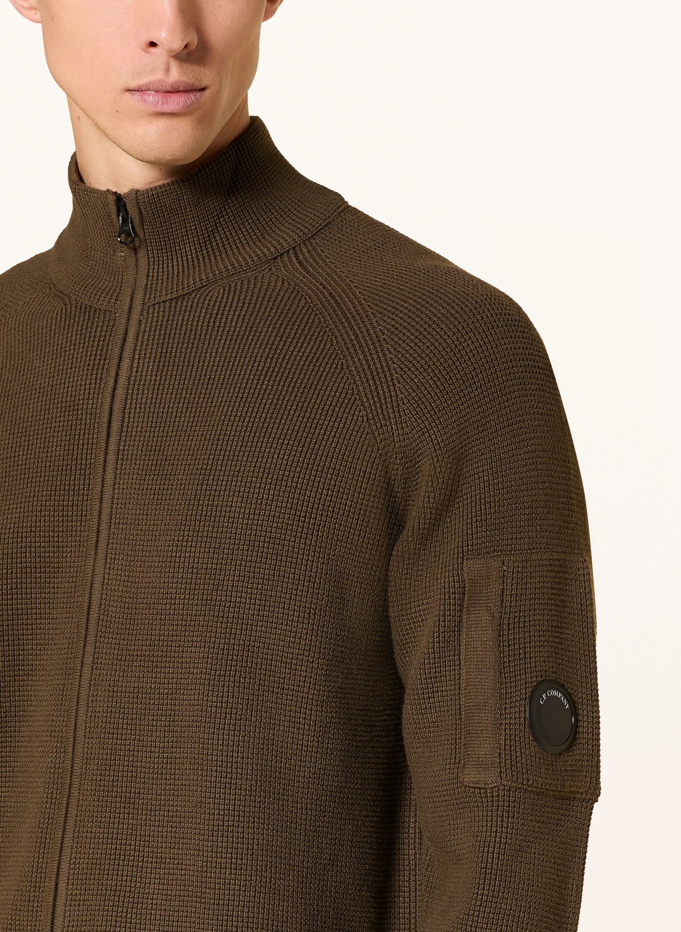 C.P. COMPANY Strickjacke: KHAKI