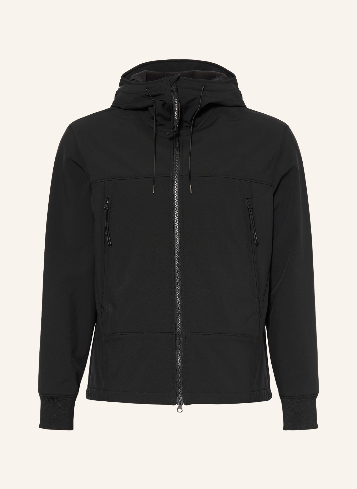 C.P. COMPANY Softshell jacket: BLACK