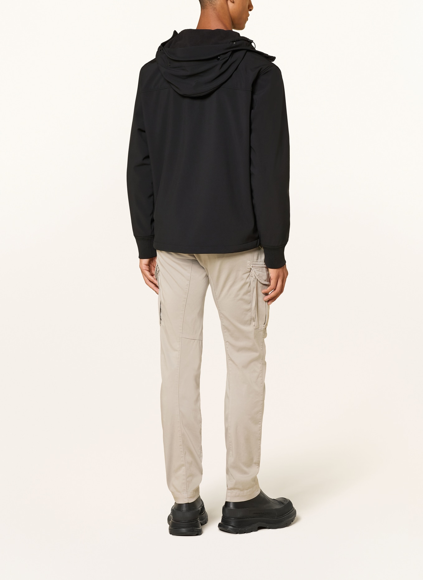 C.P. COMPANY Softshell jacket: BLACK