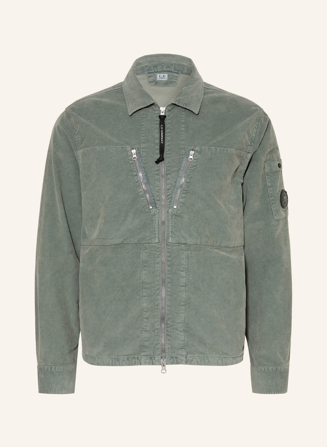 C.P. COMPANY Cord-Overjacket: HELLGRÜN