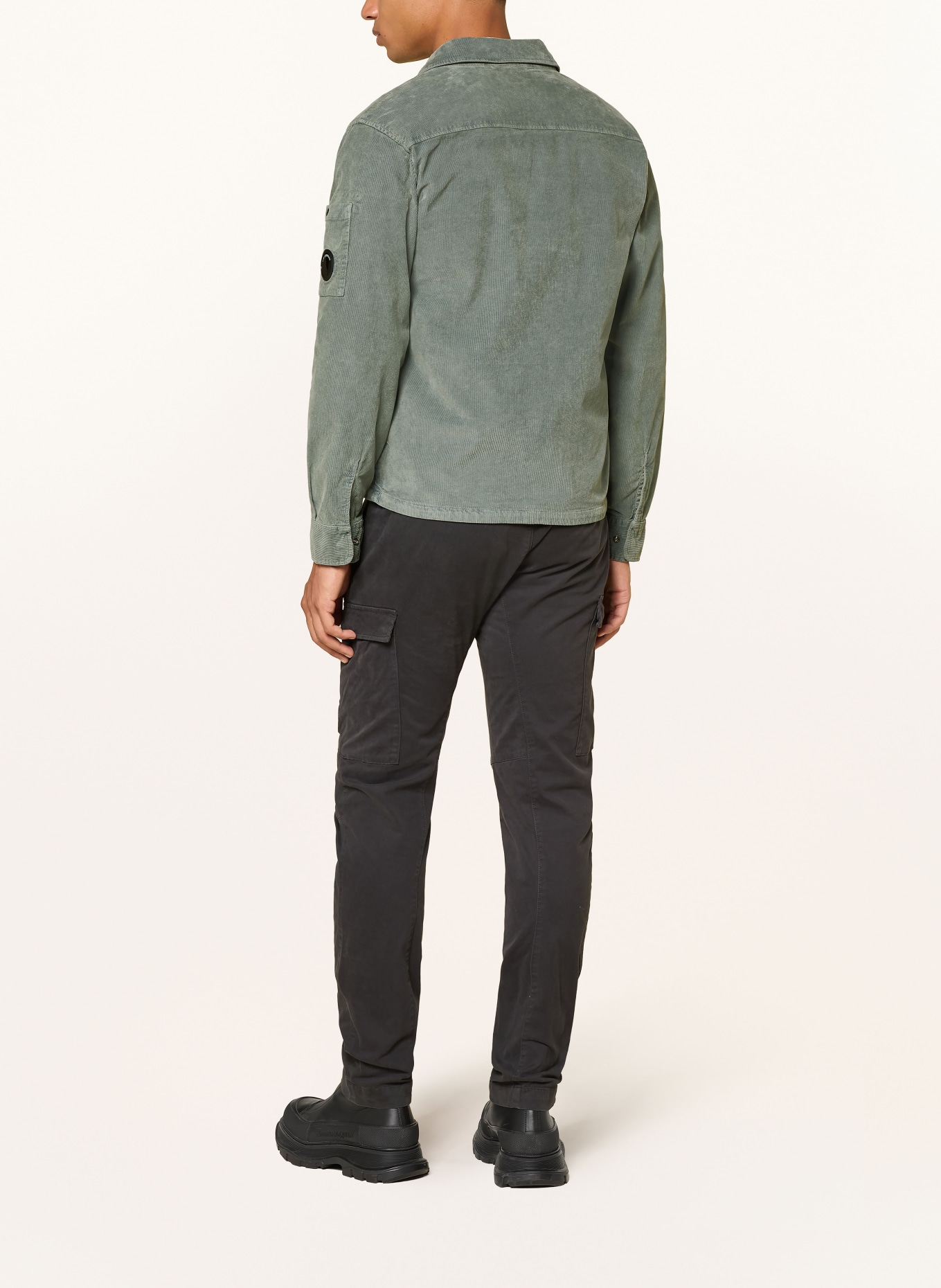 C.P. COMPANY Cord-Overjacket: HELLGRÜN
