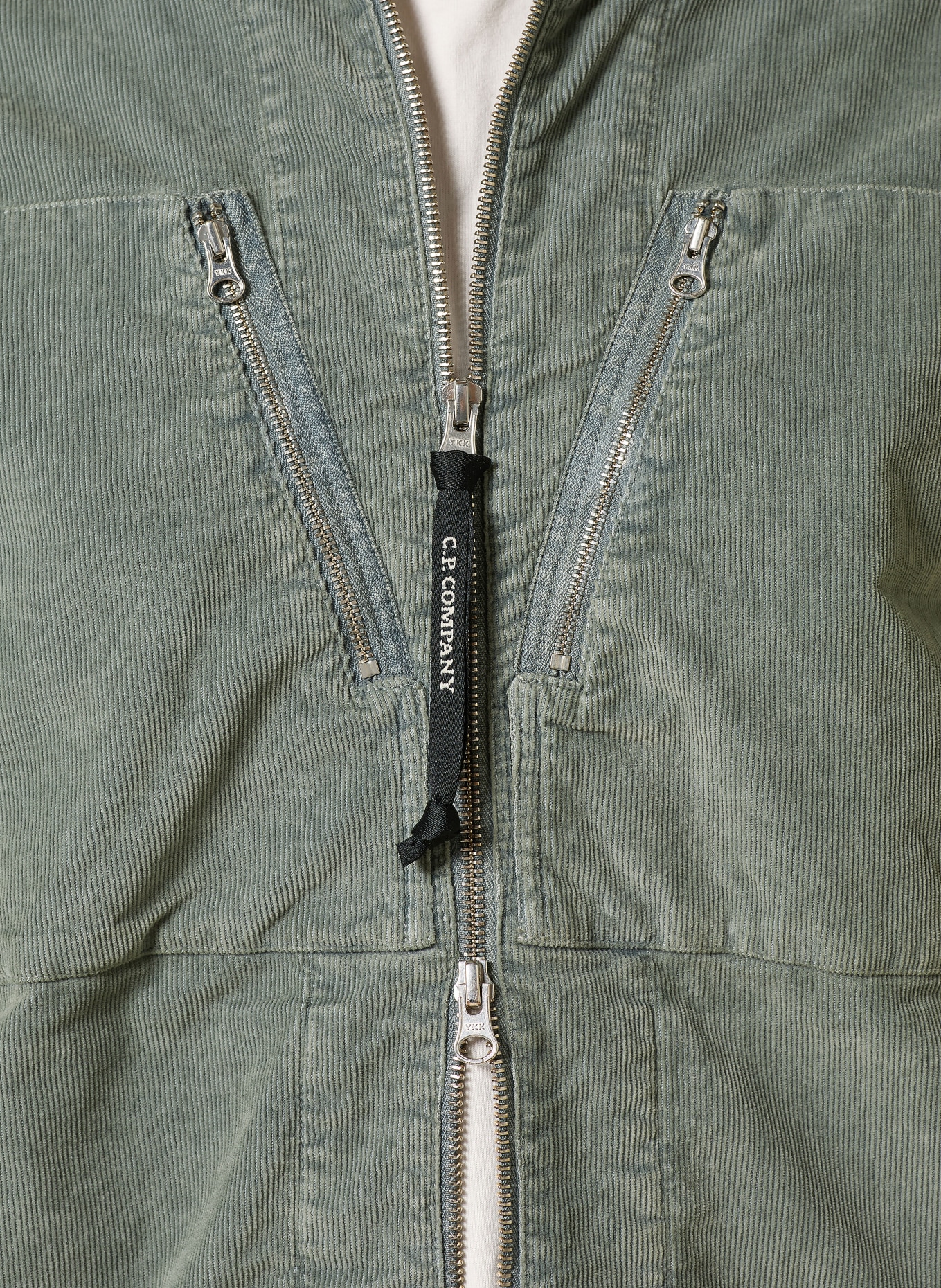 C.P. COMPANY Cord-Overjacket: HELLGRÜN