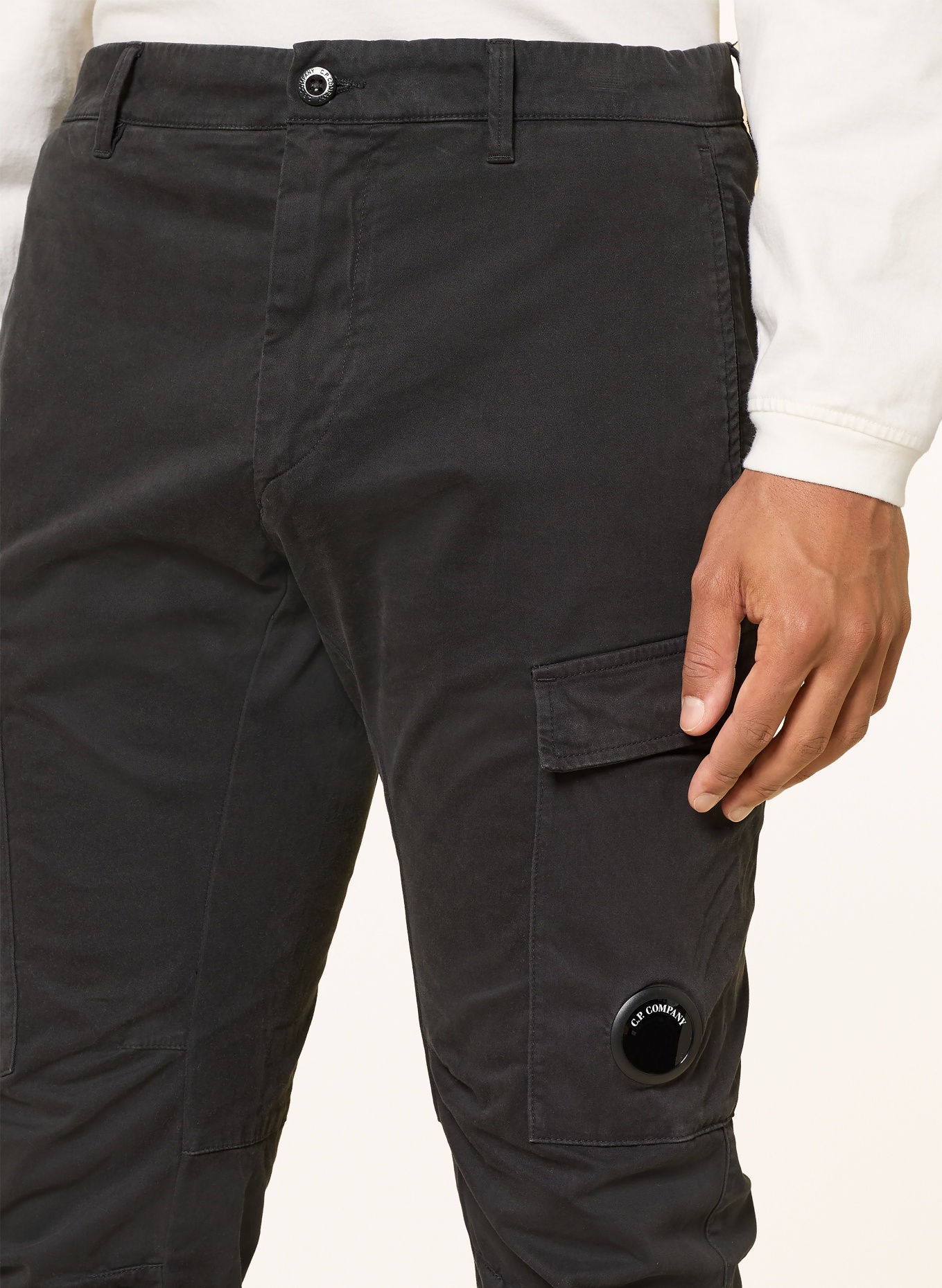 C.P. COMPANY Cargohose Ergonomic Fit: DUNKELGRAU