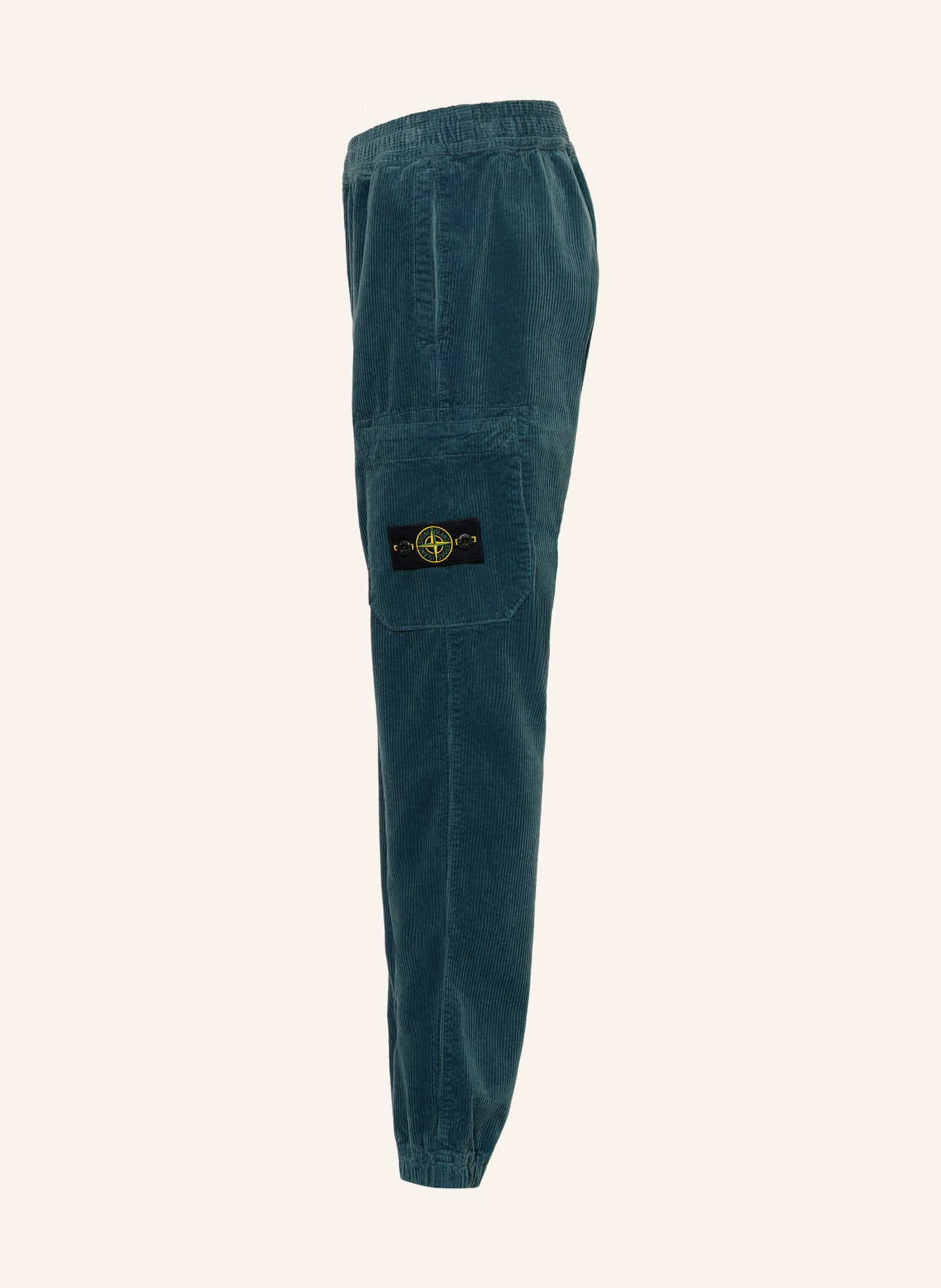 STONE ISLAND JUNIOR Cargohose aus Cord: PETROL