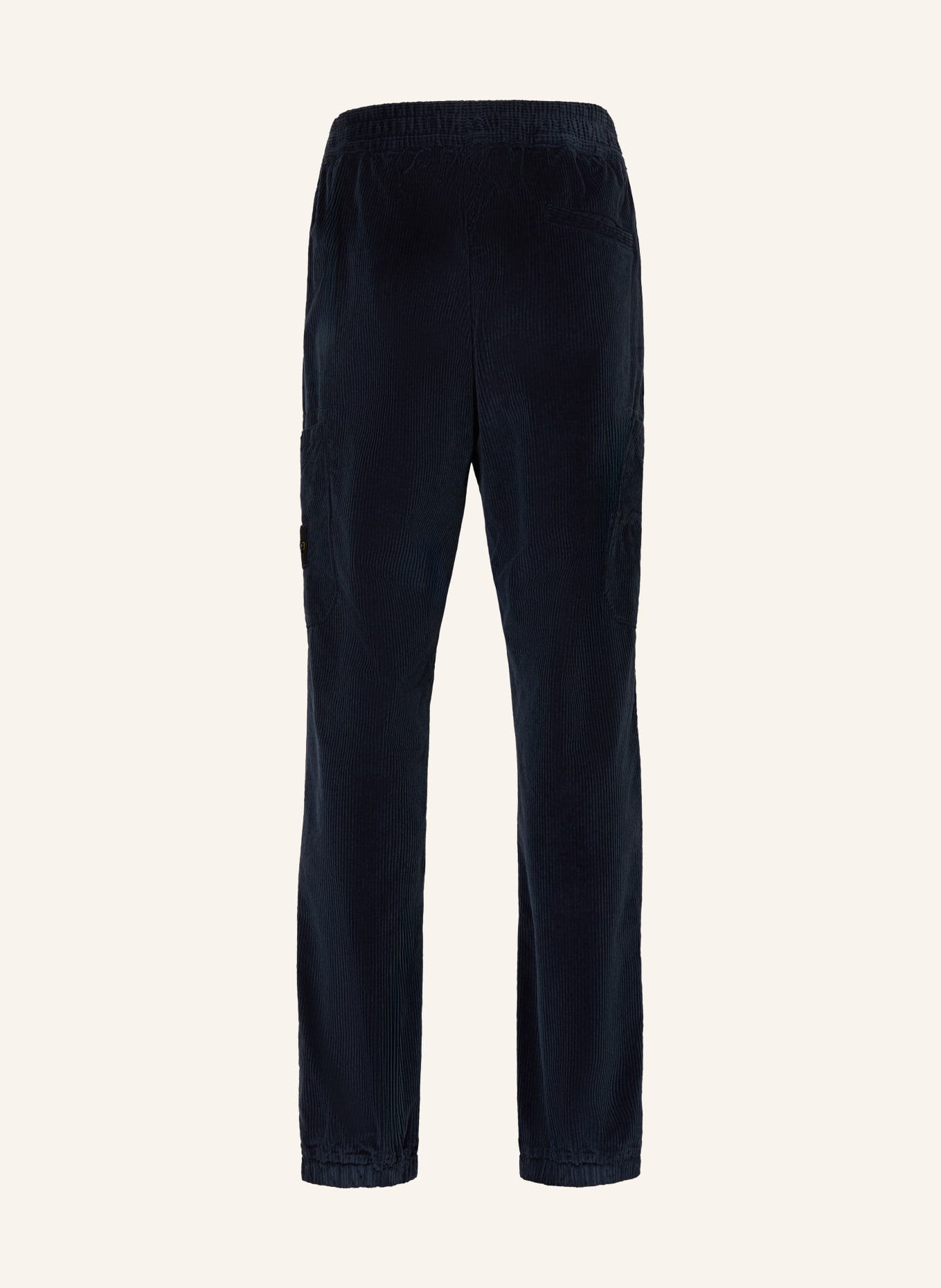 STONE ISLAND JUNIOR Pantaloni cargo din velur: ALBASTRU ÎNCHIS
