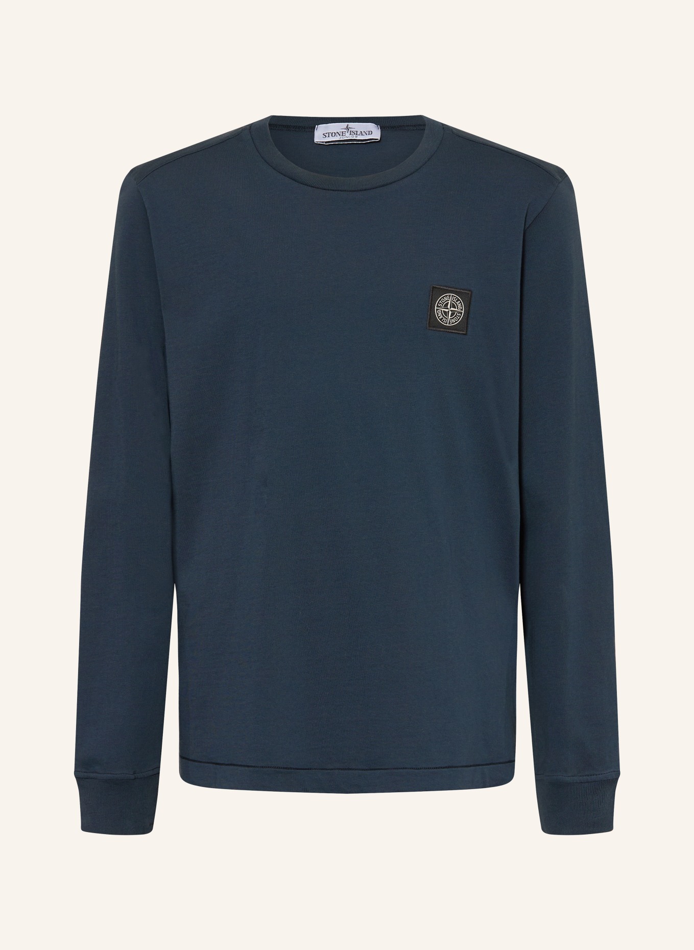 STONE ISLAND JUNIOR Longsleeve: DONKERBLAUW