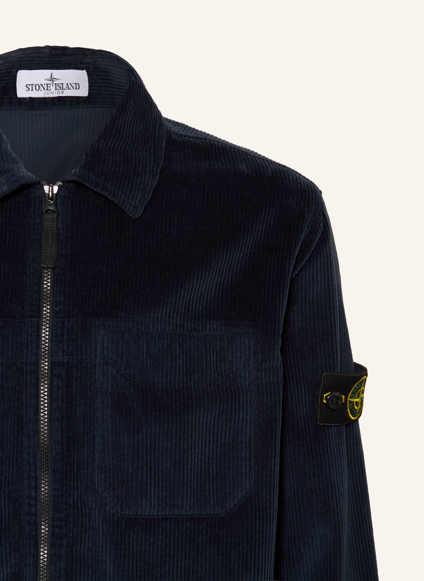 STONE ISLAND JUNIOR Overjacket van corduroy: DONKERBLAUW