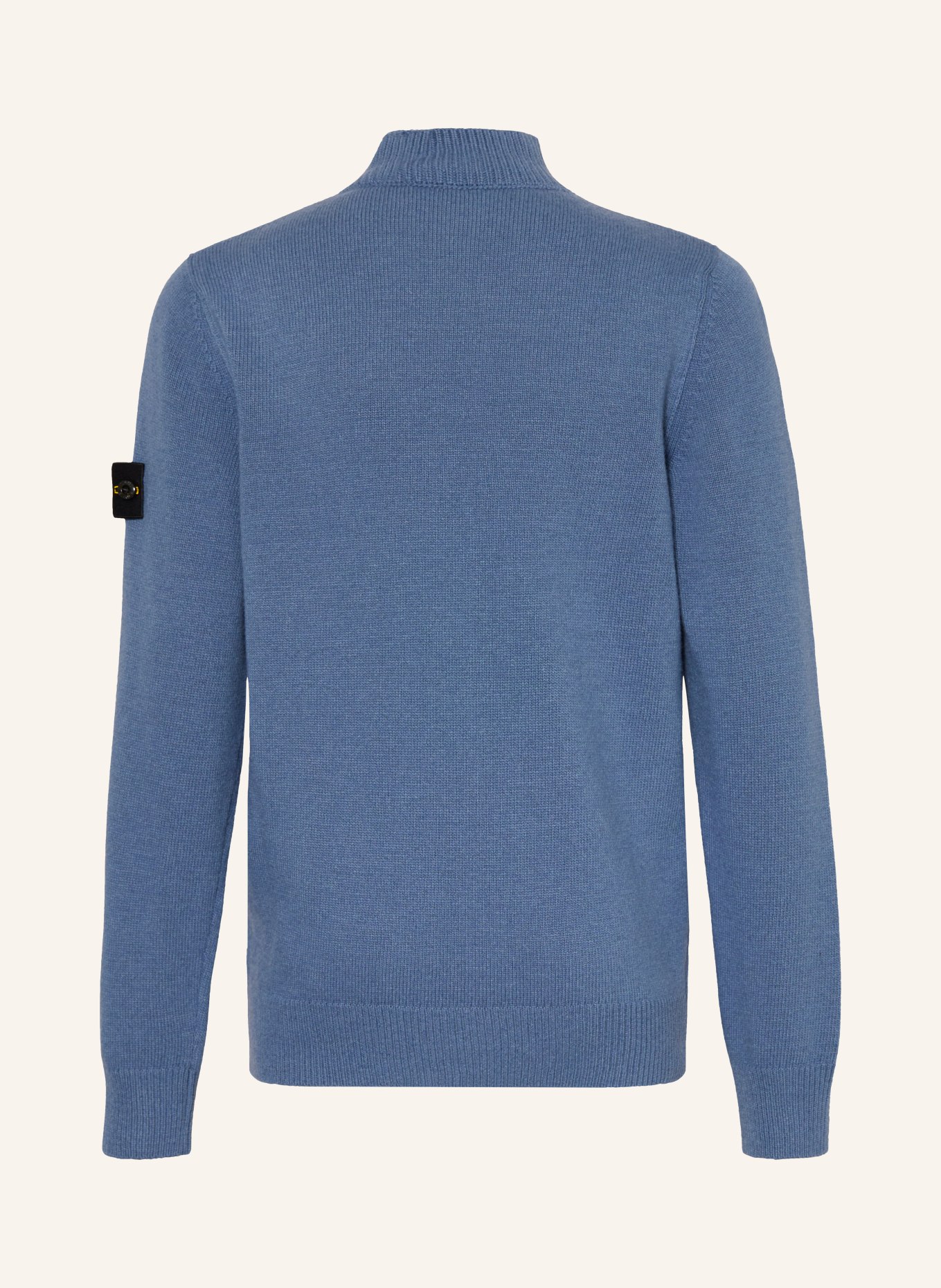 STONE ISLAND JUNIOR Half-zip sweater: BLUE GRAY