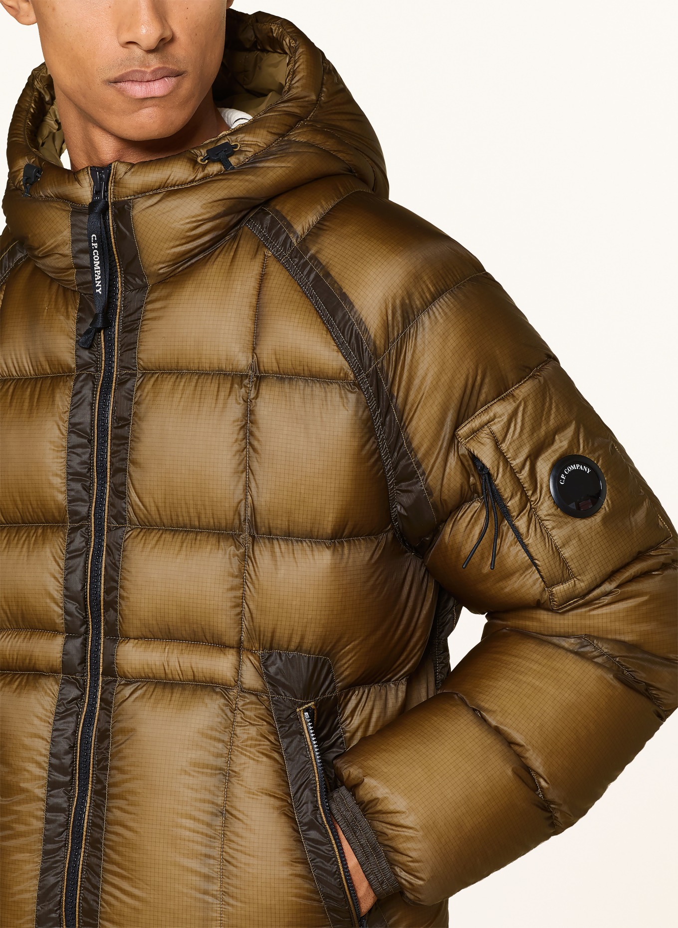 C.P. COMPANY Down jacket: BROWN