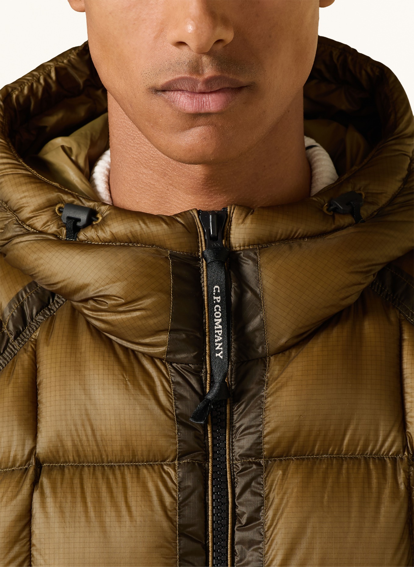 C.P. COMPANY Down jacket: BROWN