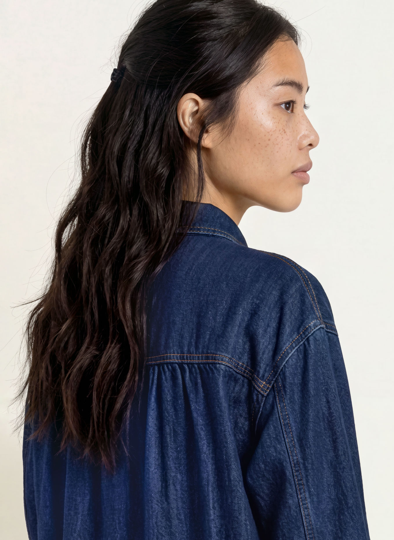 Marc O'Polo DENIM Rochie-cămașă din denim: ALBASTRU ÎNCHIS