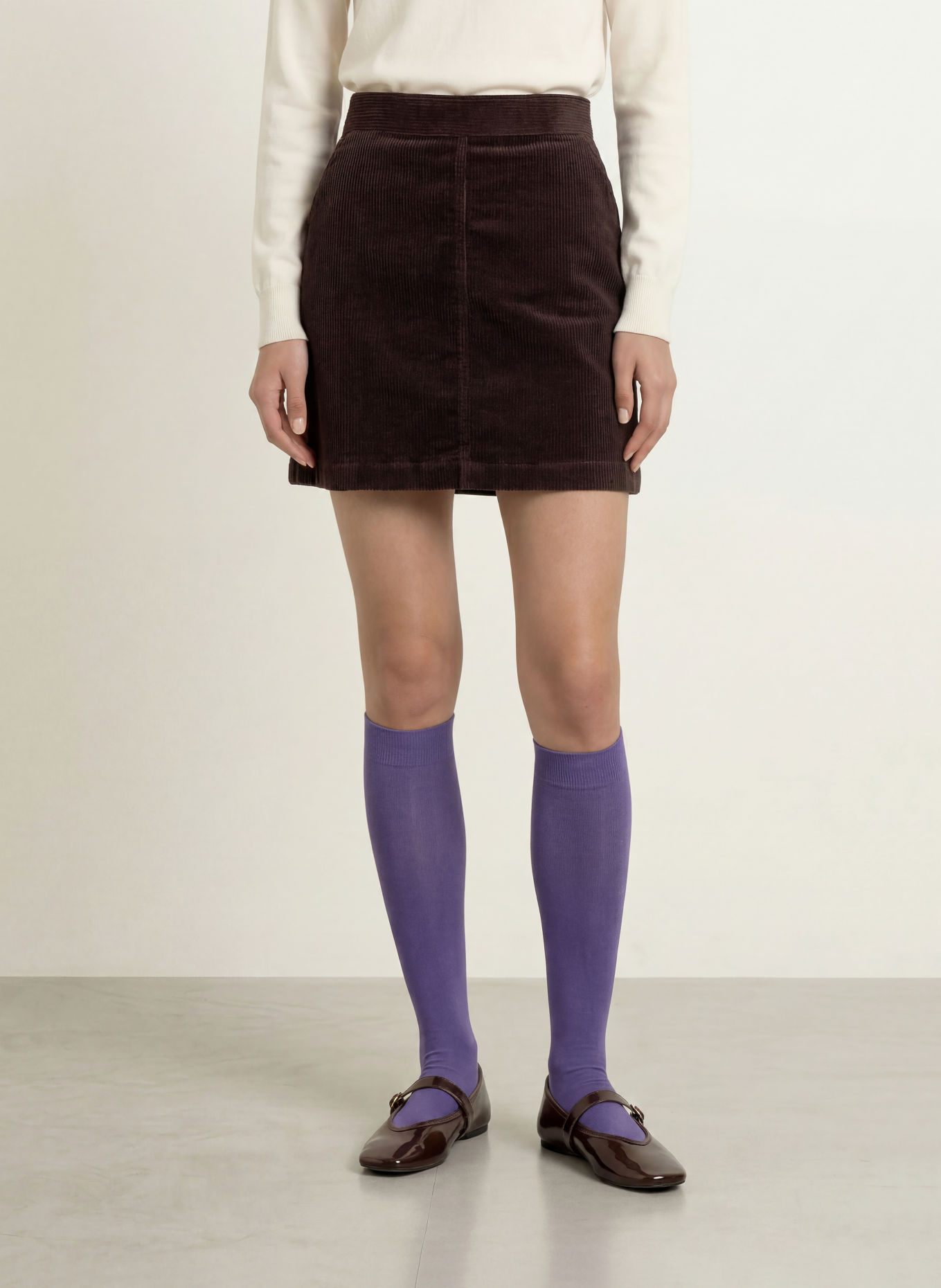 Marc O'Polo DENIM Corduroy skirt: DARK BROWN