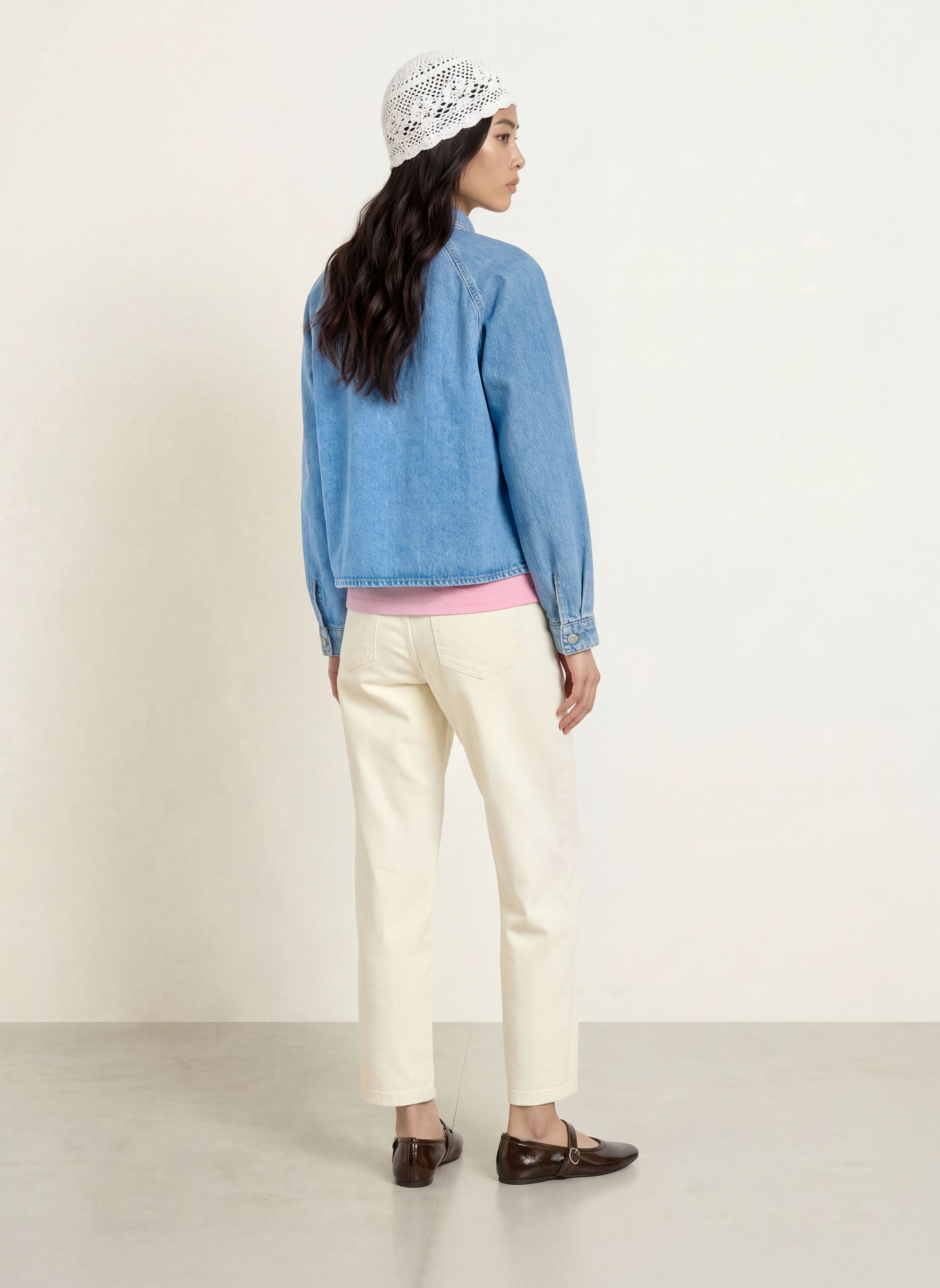 Marc O'Polo DENIM Jeansbluse: HELLBLAU