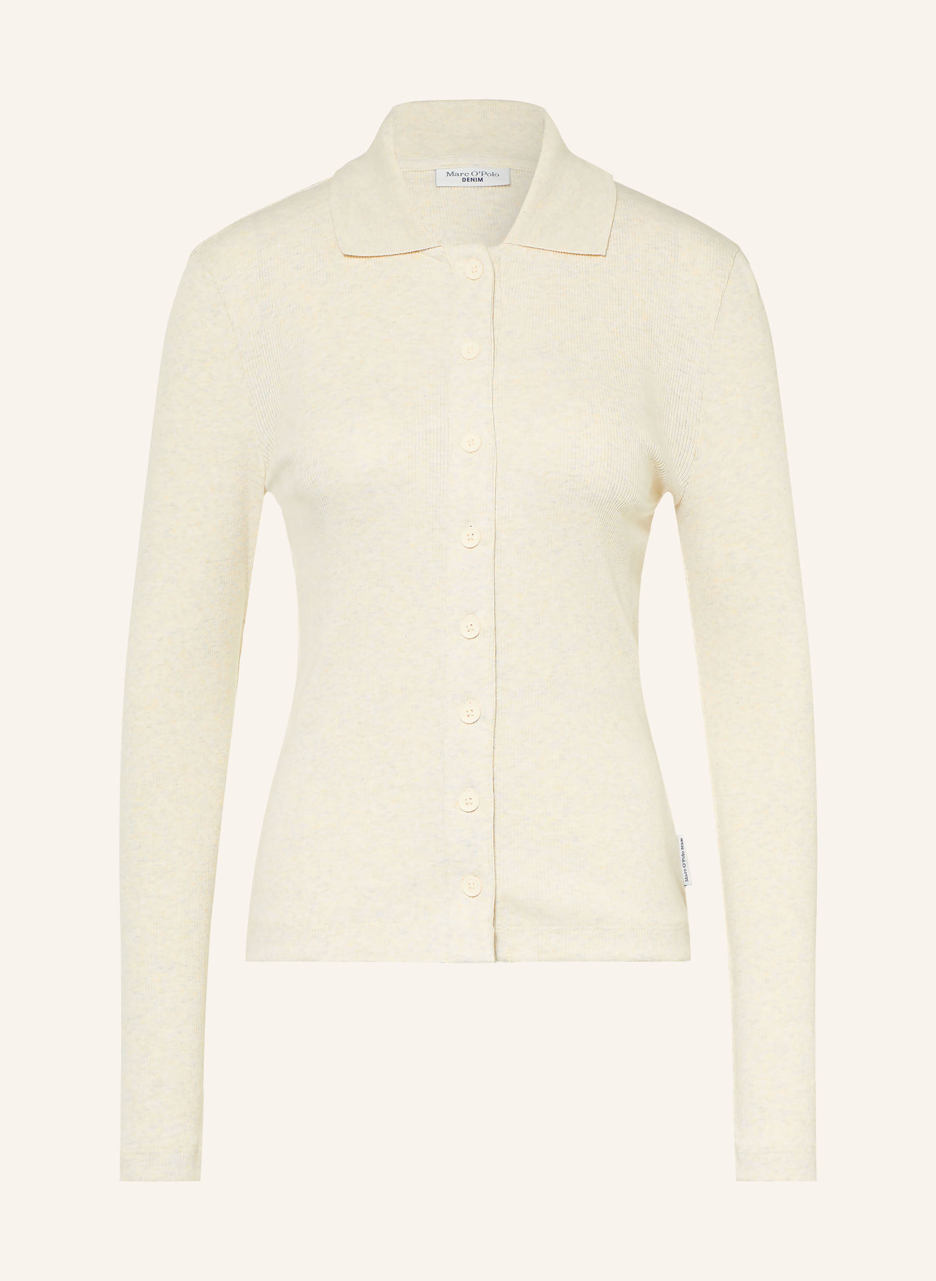 Marc O'Polo DENIM Hemdbluse aus Jersey: ECRU