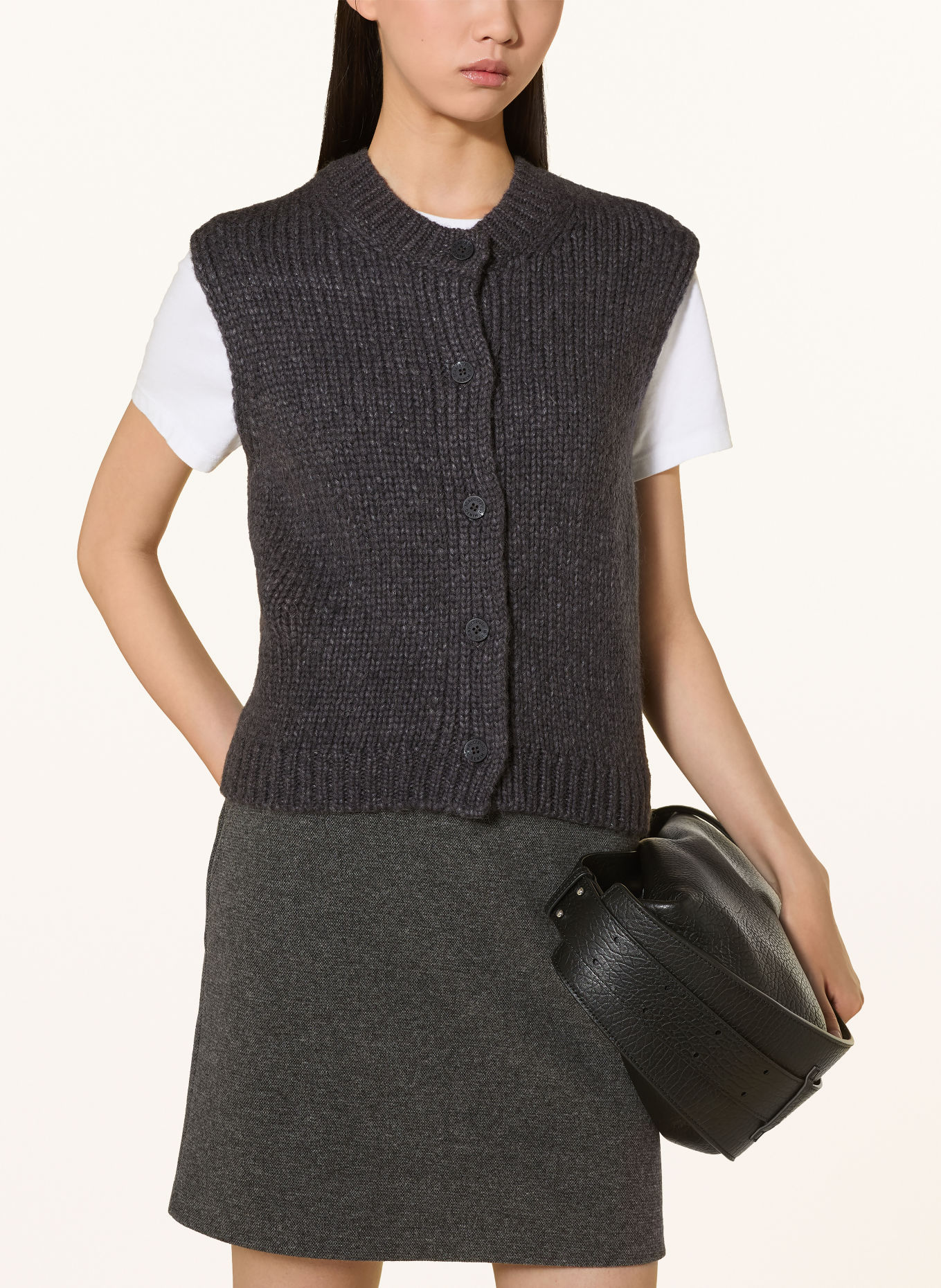 Marc O'Polo DENIM Knit vest: DARK GRAY