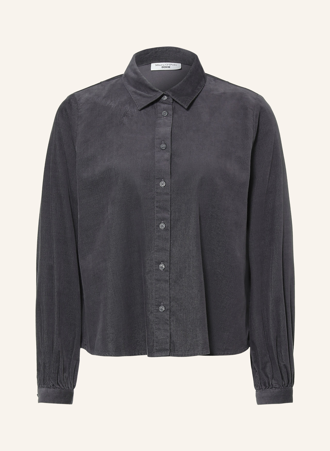Marc O'Polo DENIM Hemdbluse aus Cord: GRAU