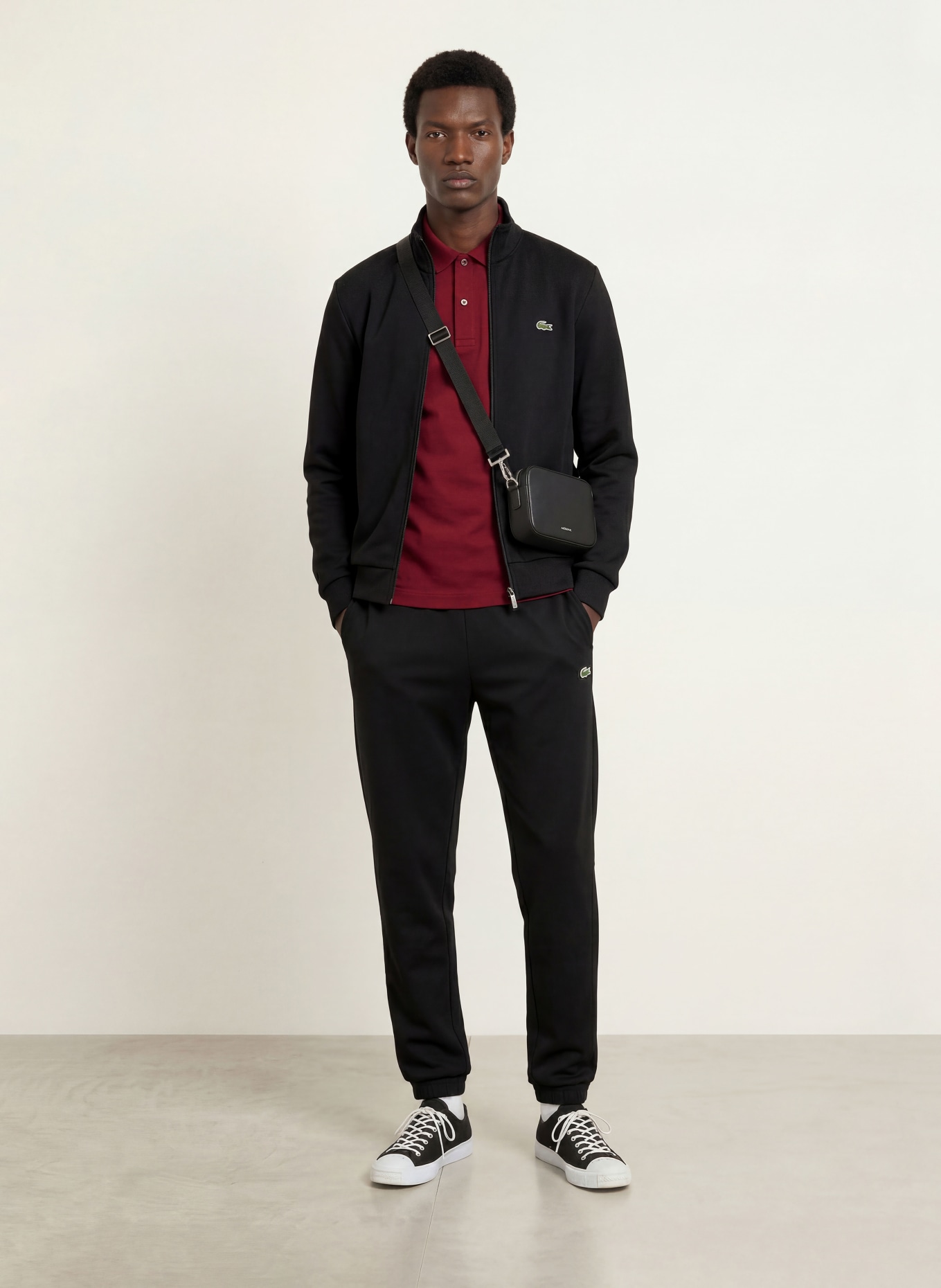 LACOSTE Sweatpants: SCHWARZ