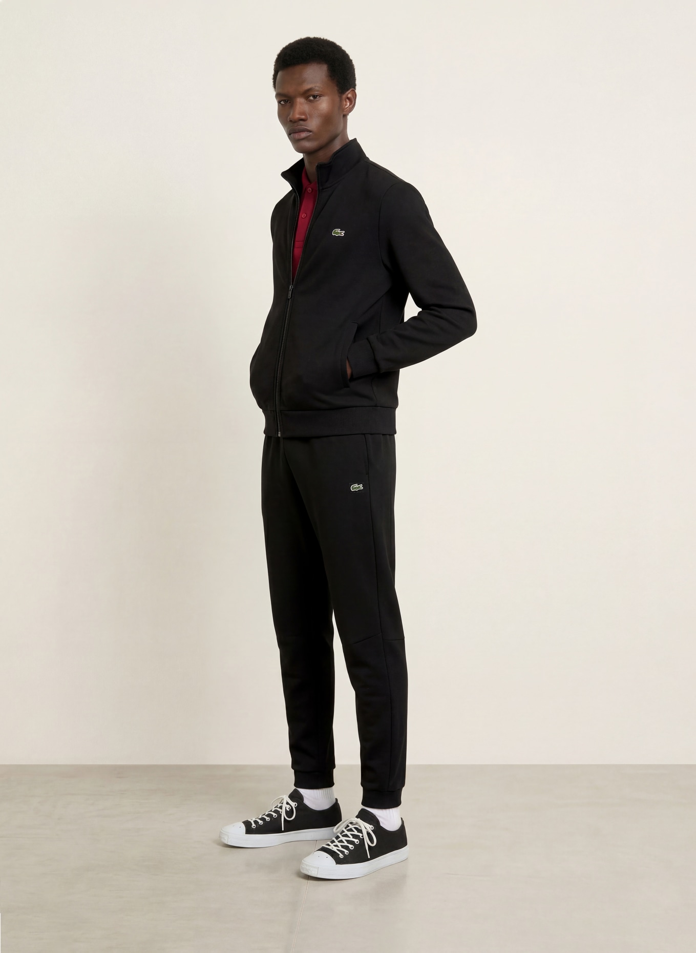 LACOSTE Sweatpants: SCHWARZ
