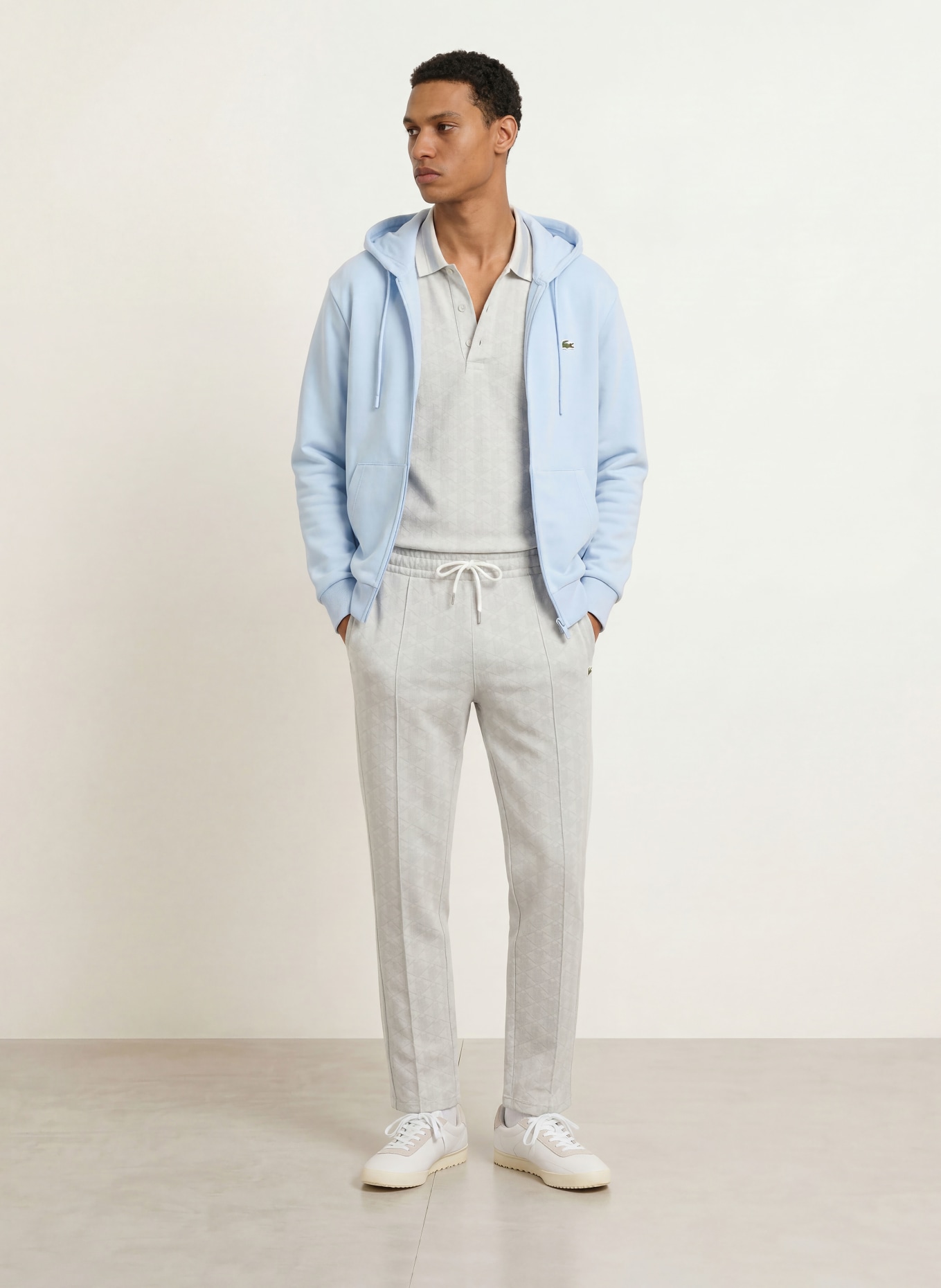 LACOSTE Sweatvest: LICHTBLAUW