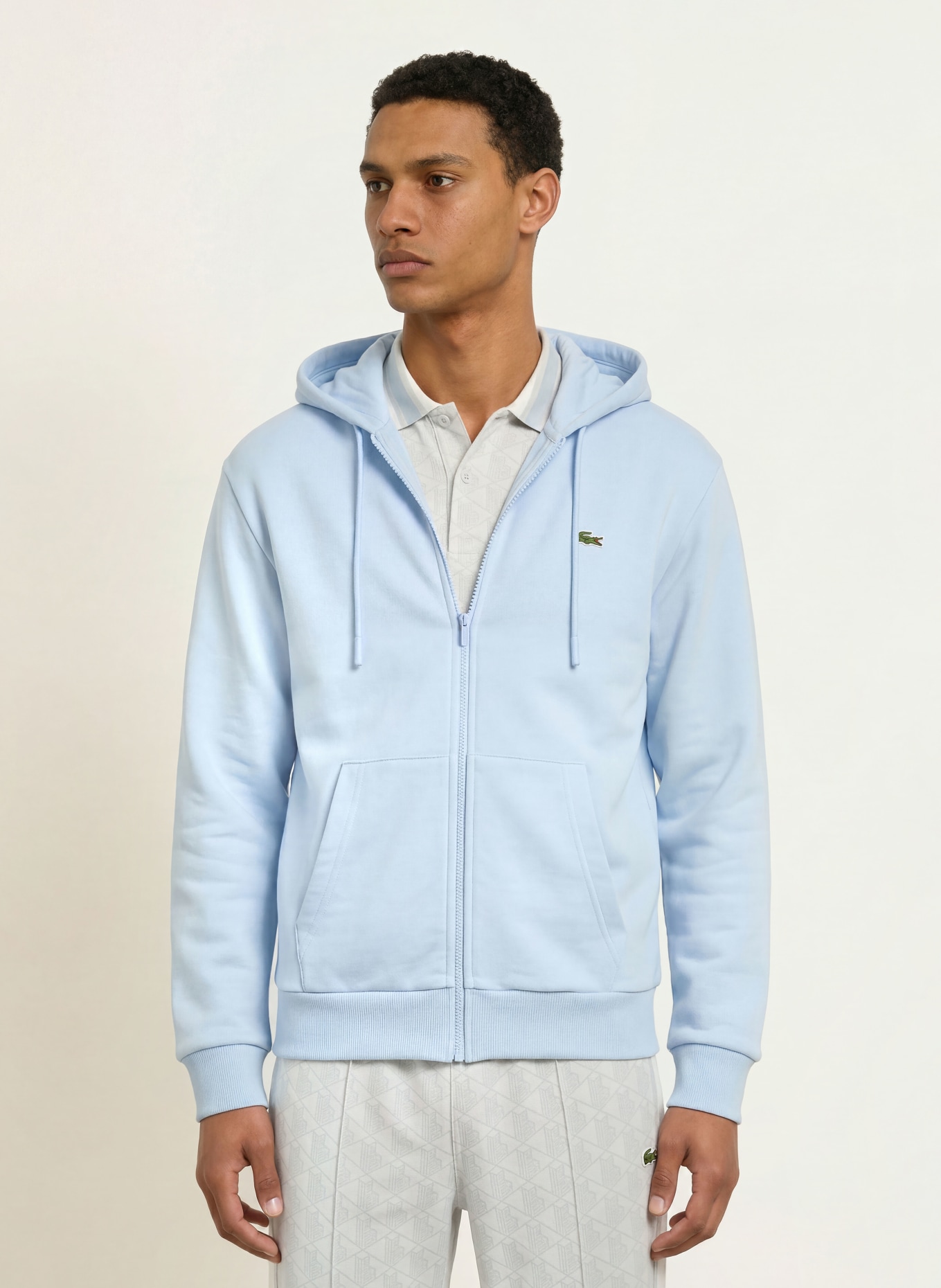 LACOSTE Sweatvest: LICHTBLAUW