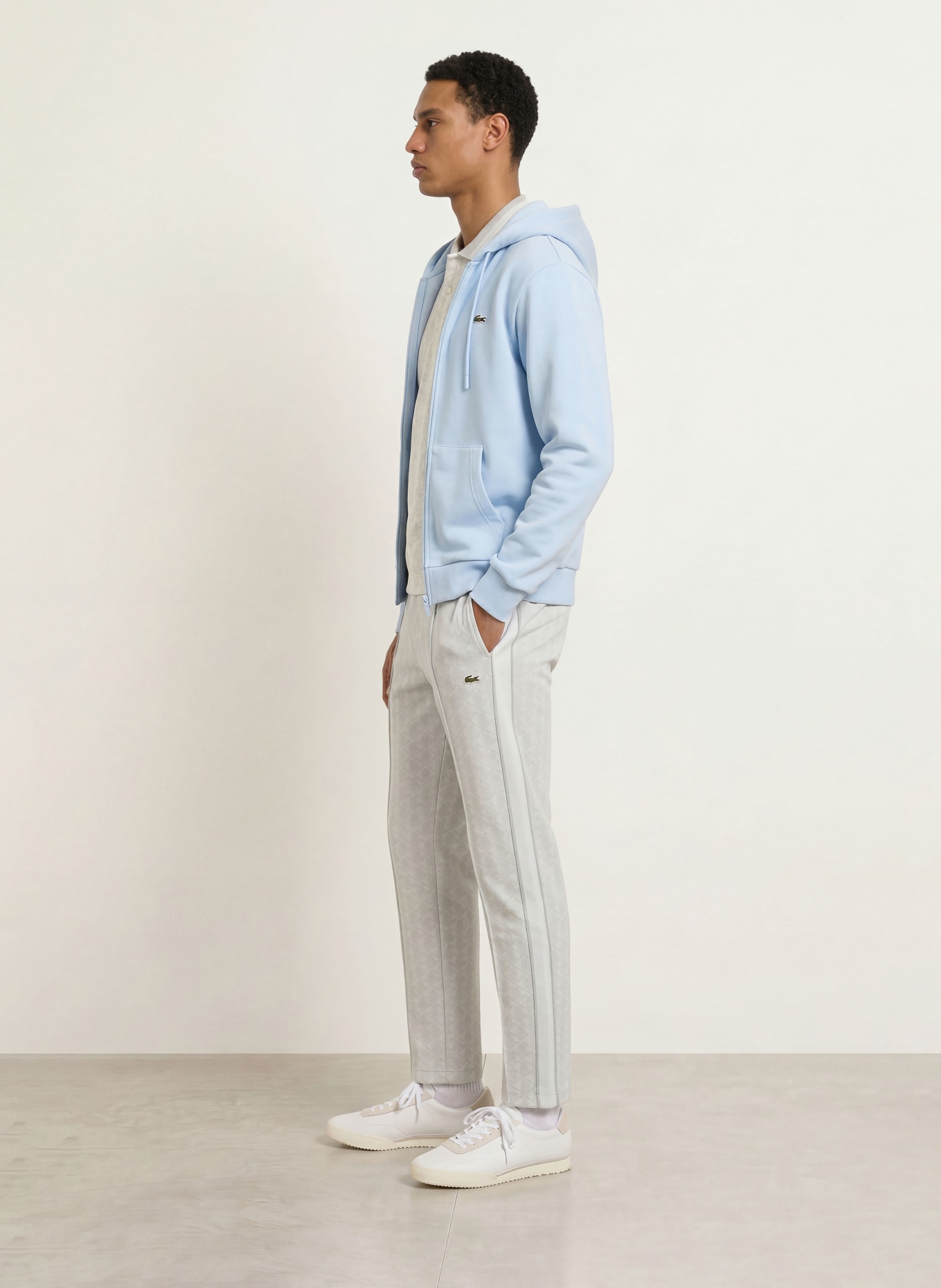 LACOSTE Sweatvest: LICHTBLAUW