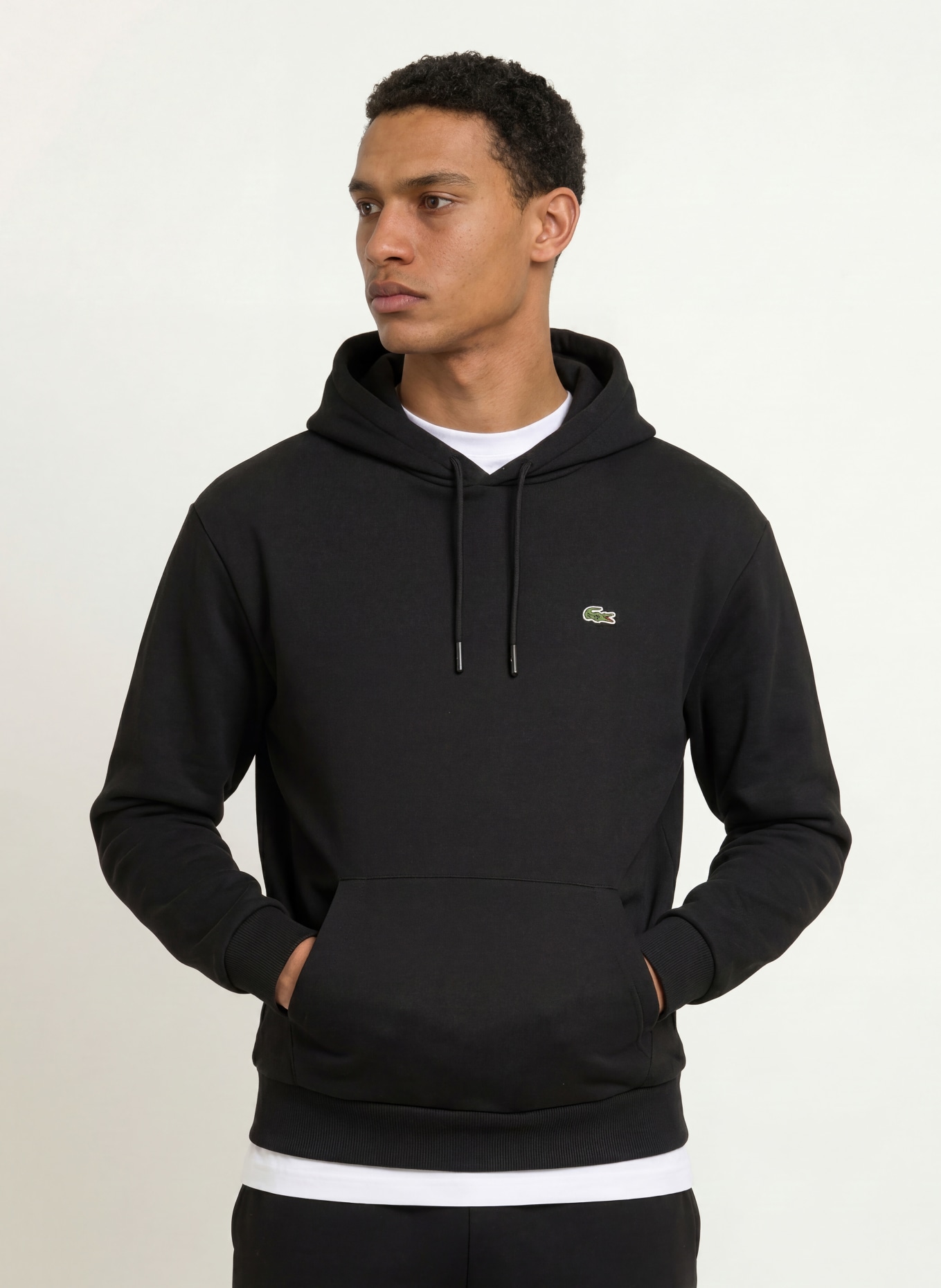 LACOSTE Hoodie: SORT