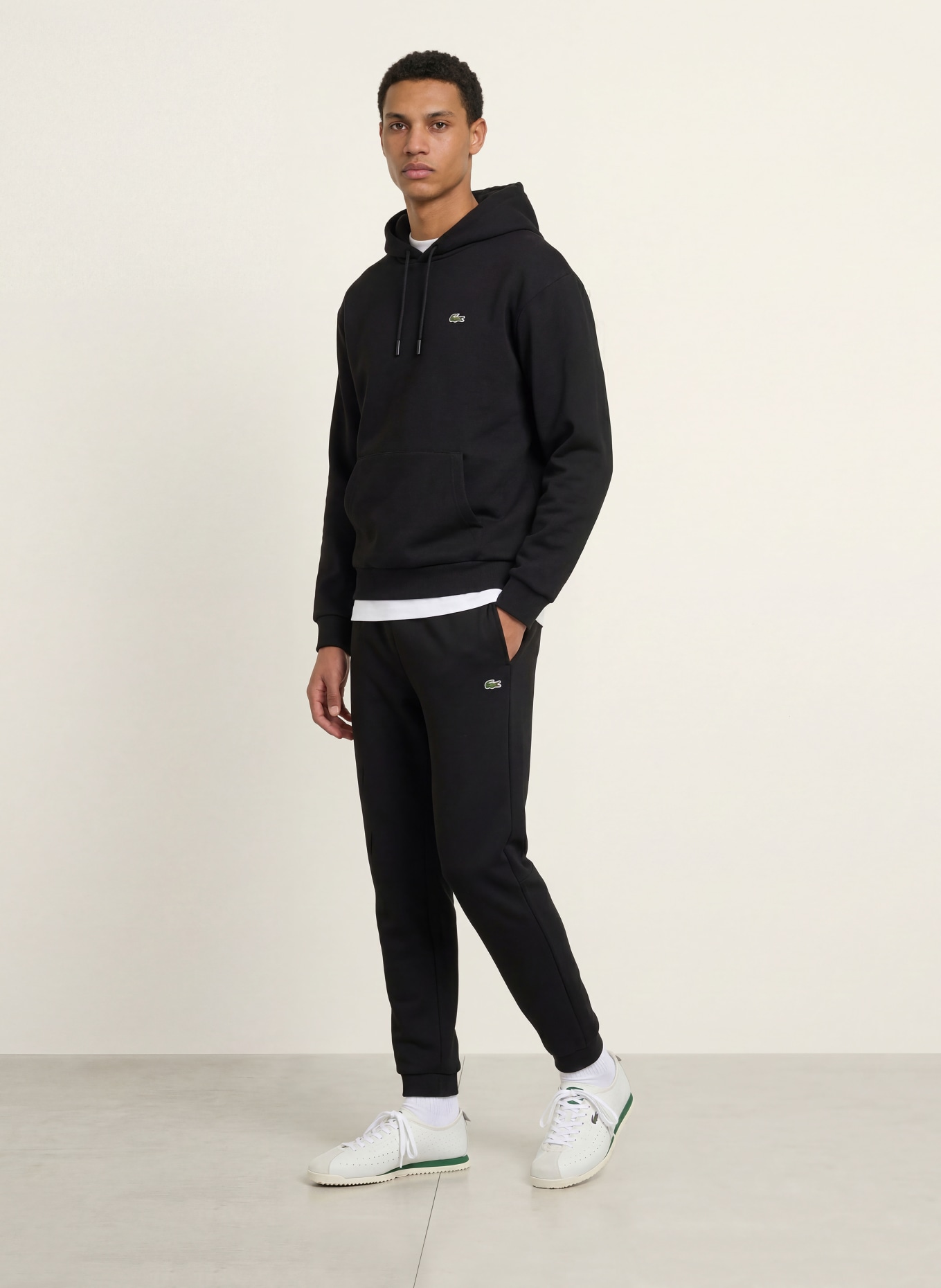 LACOSTE Hoodie: SORT