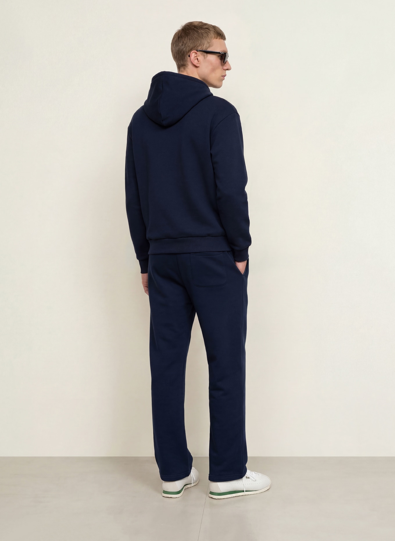 LACOSTE Sweat à capuche: BLEU FONCÉ