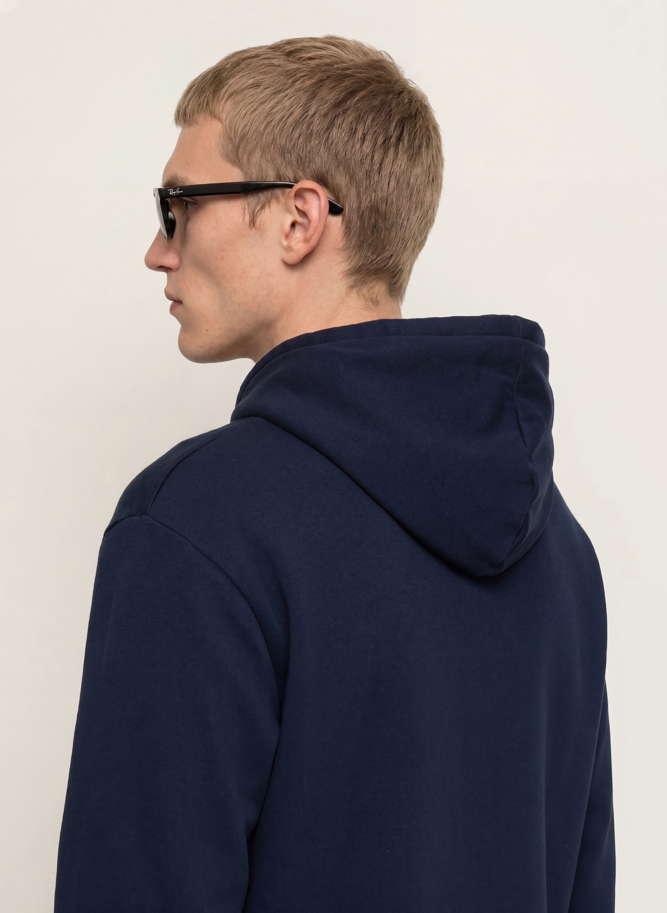 LACOSTE Sweat à capuche: BLEU FONCÉ