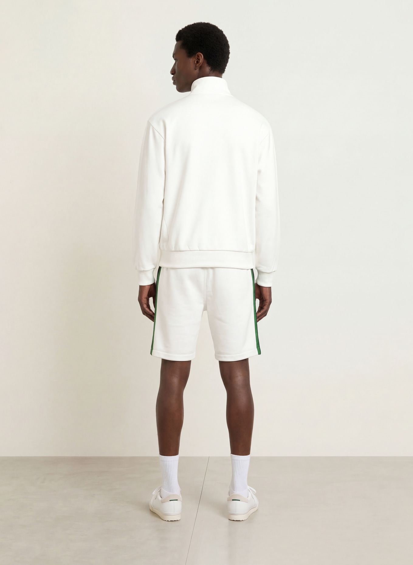 LACOSTE Hanorac cu glugă: ECRU