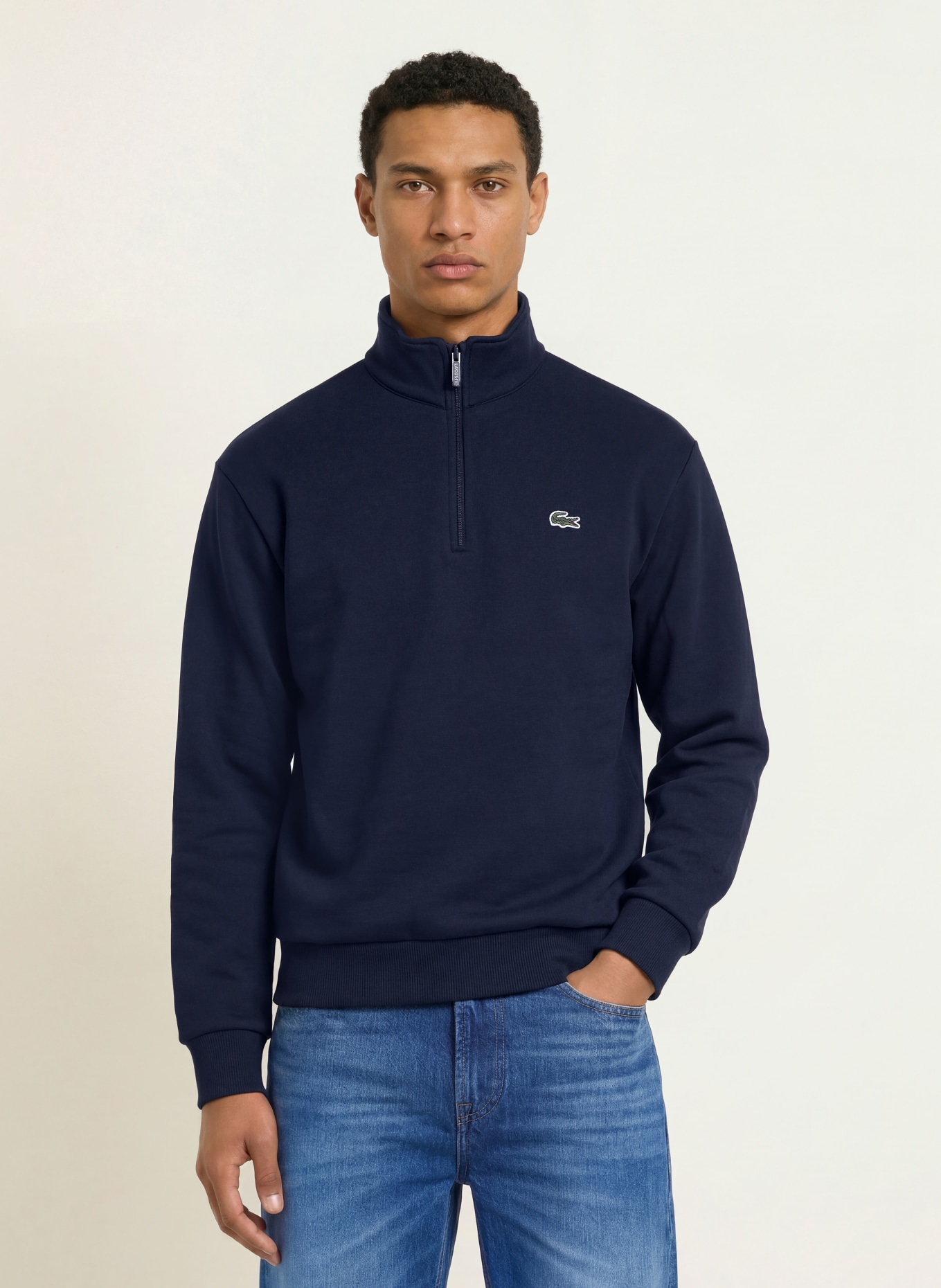 LACOSTE Sweat-Troyer: DUNKELBLAU