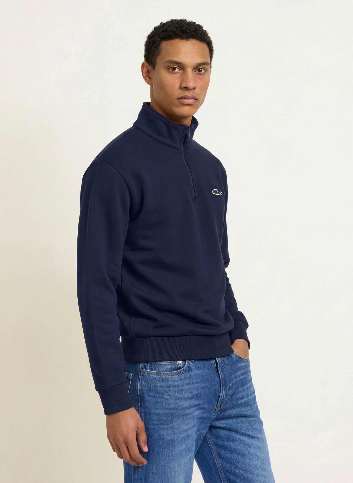 LACOSTE Sweat-Troyer: DUNKELBLAU