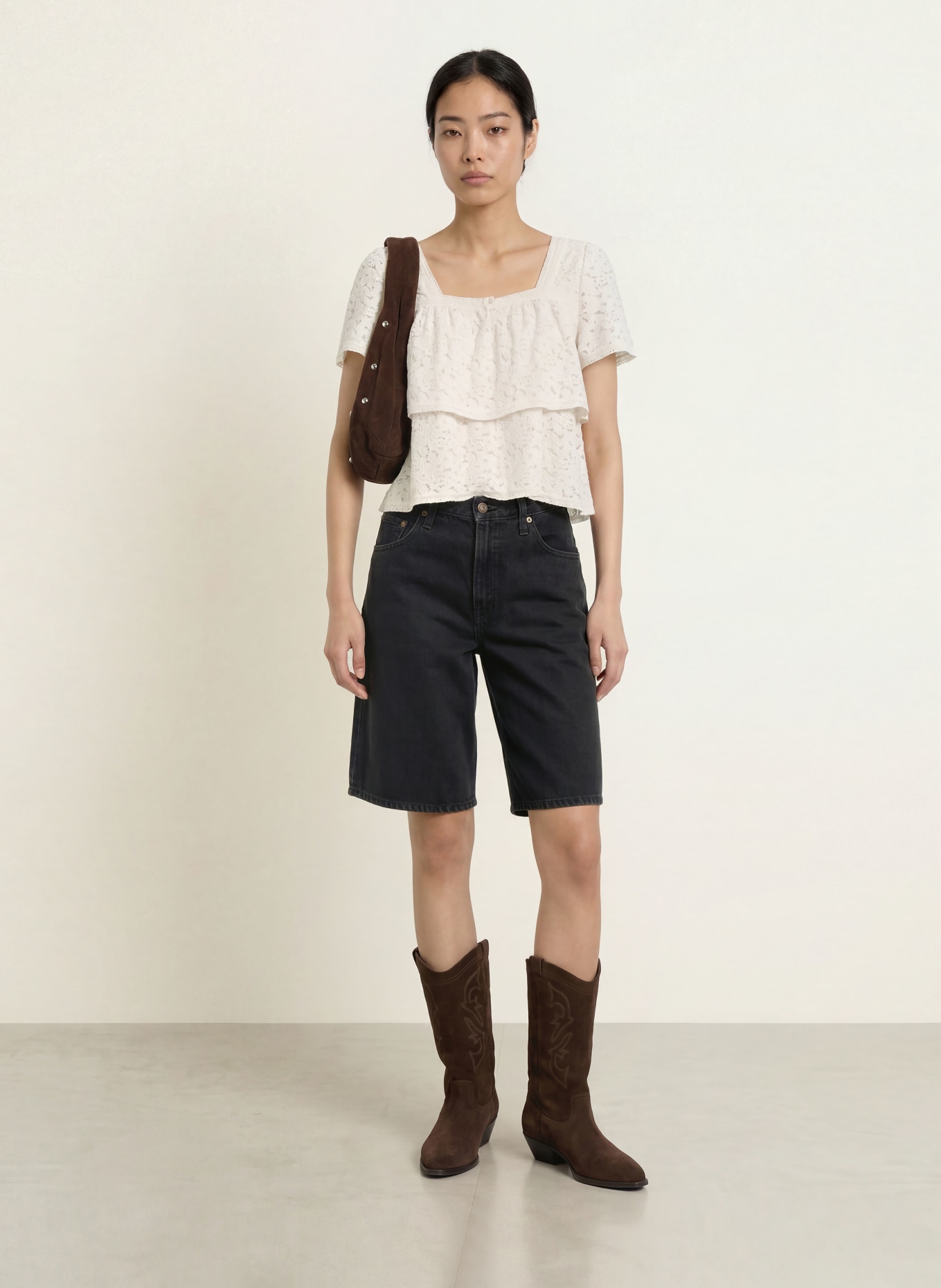 Levi's® Blusenshirt aus Spitze: CREME