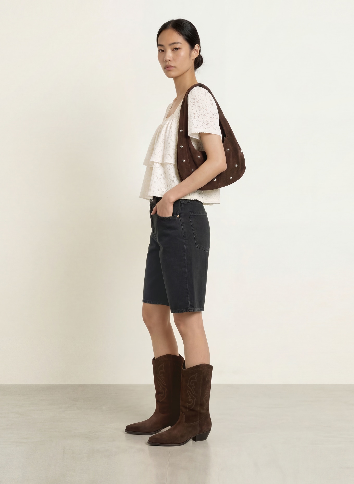 Levi's® Blusenshirt aus Spitze: CREME