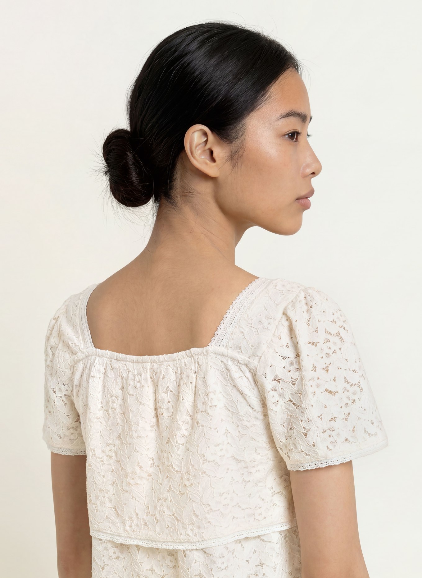 Levi's® Blusenshirt aus Spitze: CREME