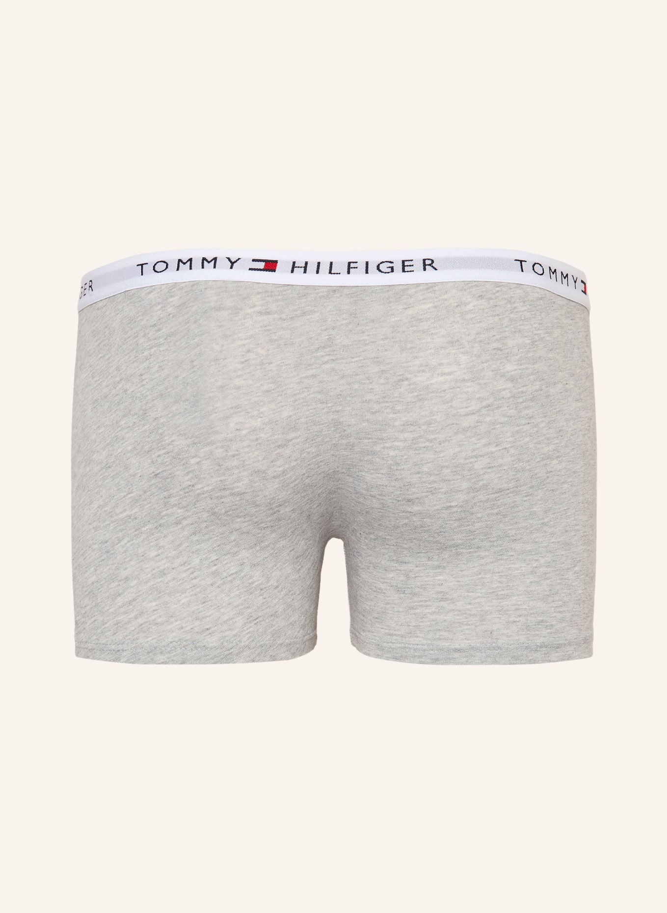 TOMMY HILFIGER Lot de 3 caleçons: GRIS CLAIR / BLEU FONCÉ / BLANC