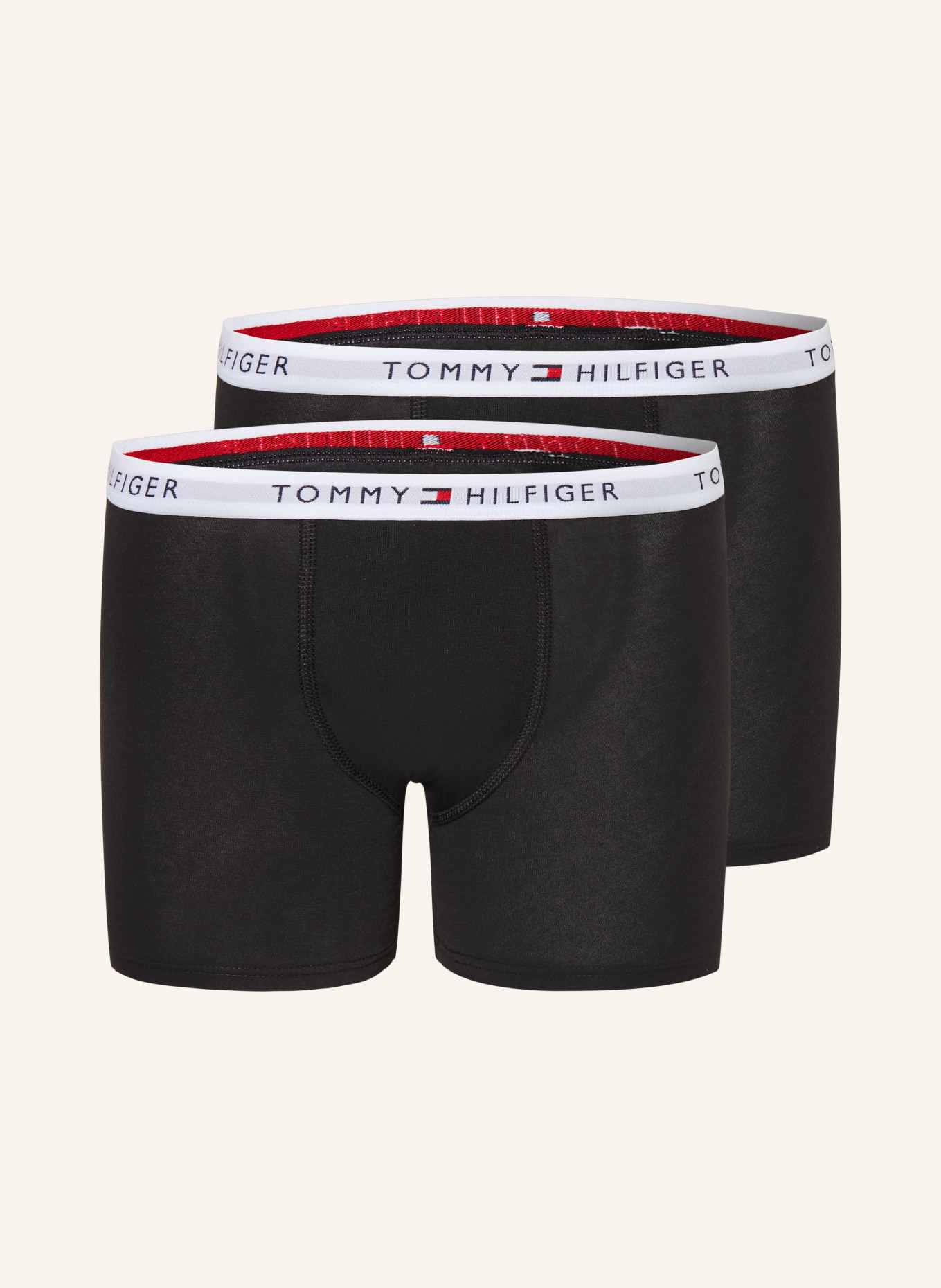 TOMMY HILFIGER Lot de 2 caleçons: NOIR