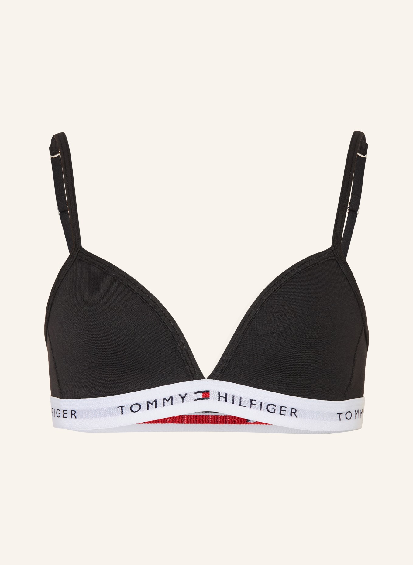 TOMMY HILFIGER Soft-BH: SCHWARZ / WEISS