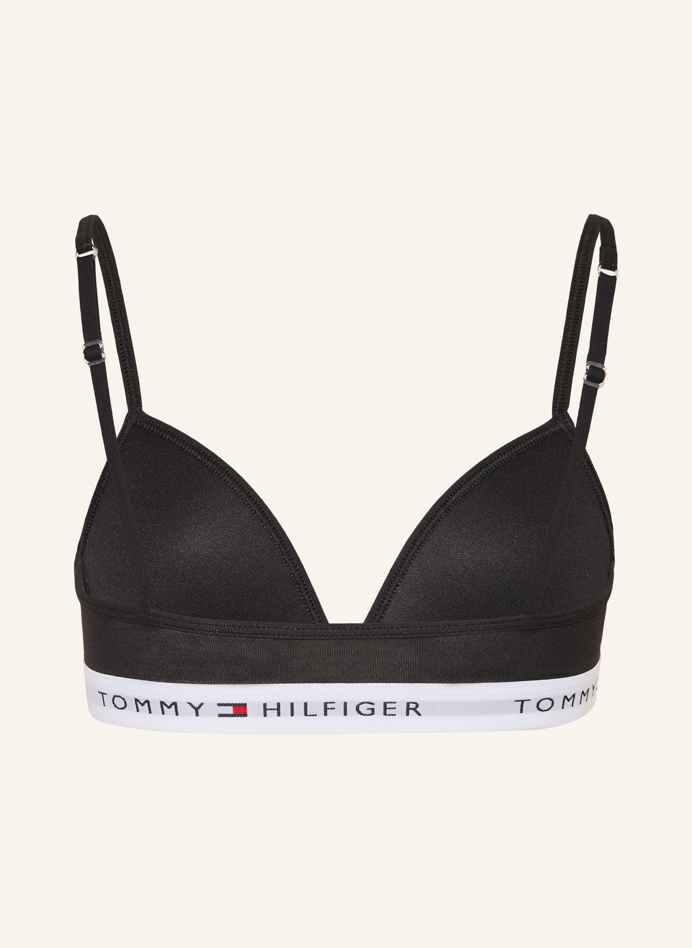 TOMMY HILFIGER Soft-BH: SCHWARZ / WEISS