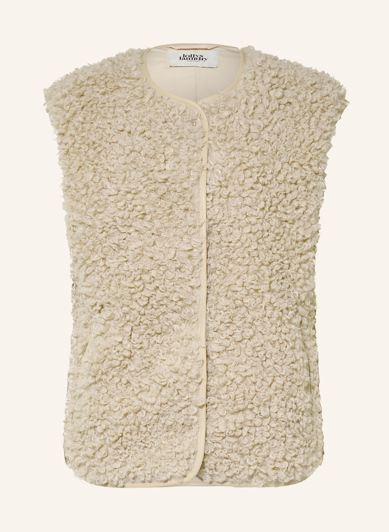 lollys laundry VADALL Teddy Fur Vest: CREAM