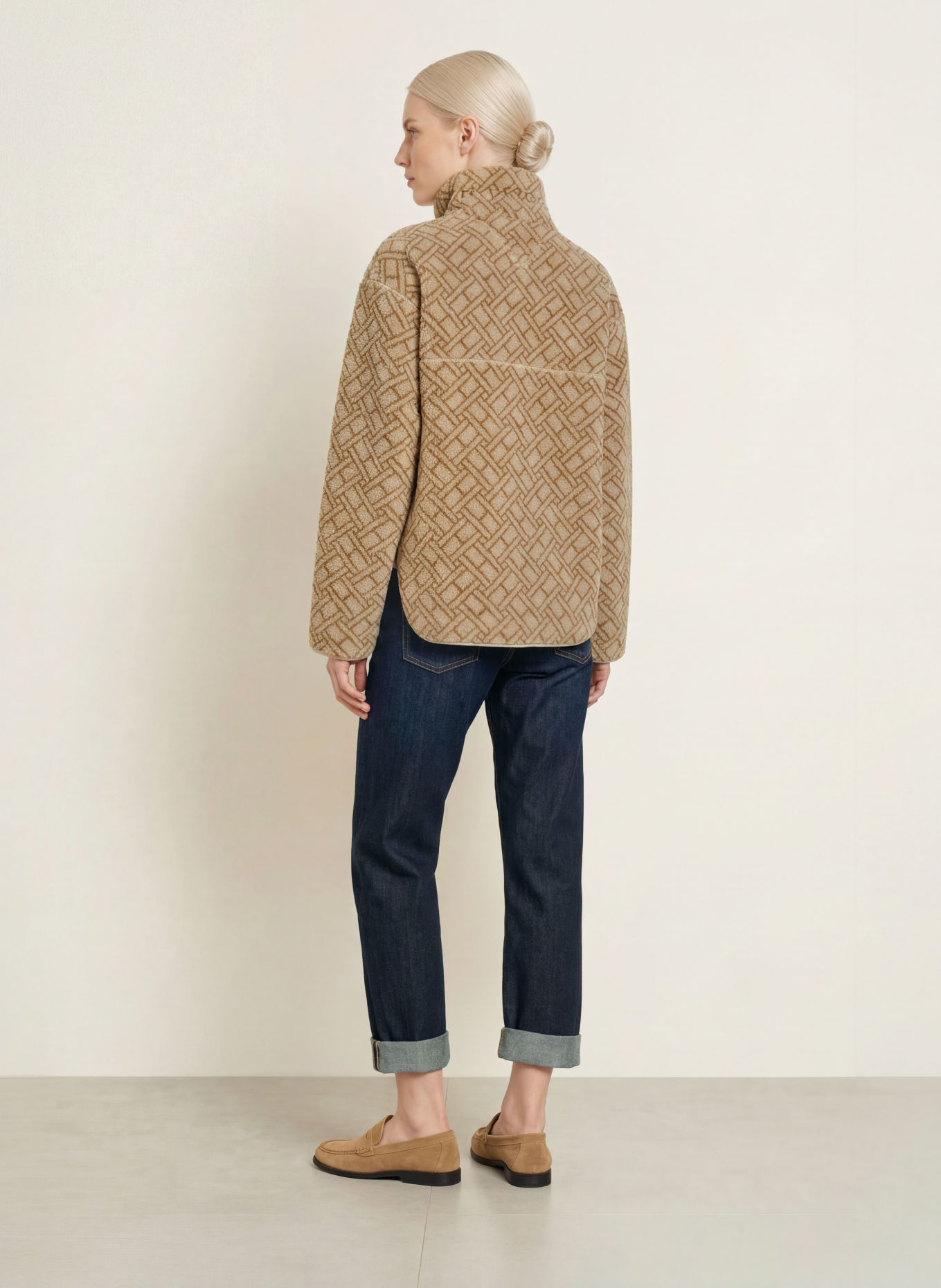 TOMMY HILFIGER Teddyfell-Troyer: CAMEL / BRAUN