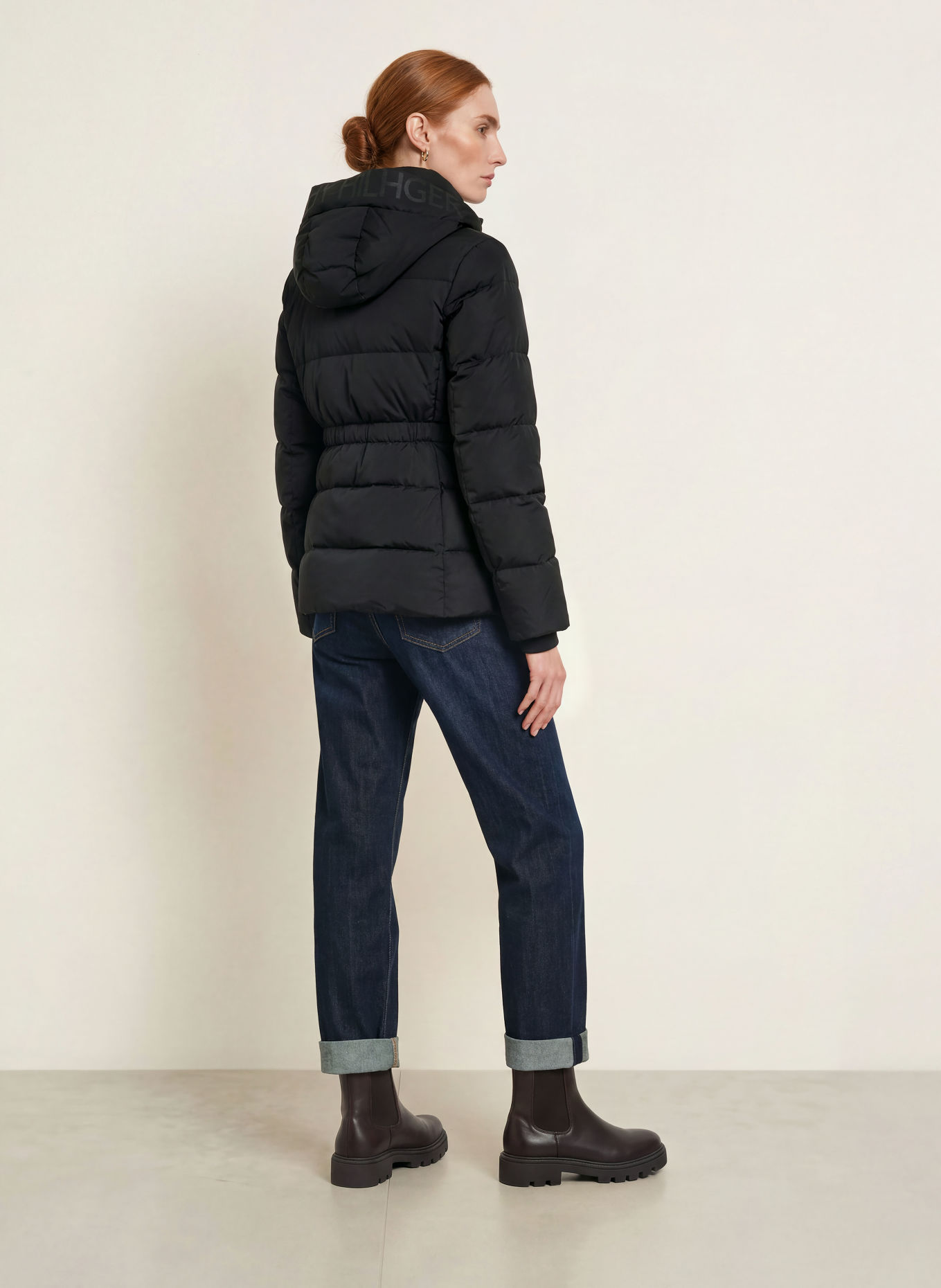 TOMMY HILFIGER Donsjas: ZWART